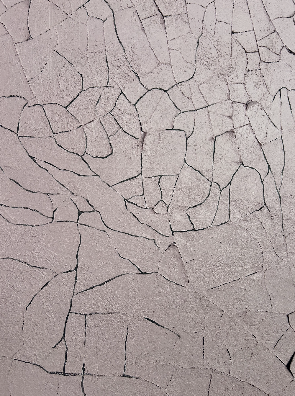 Rodelinda - Close up of painted cracks.
