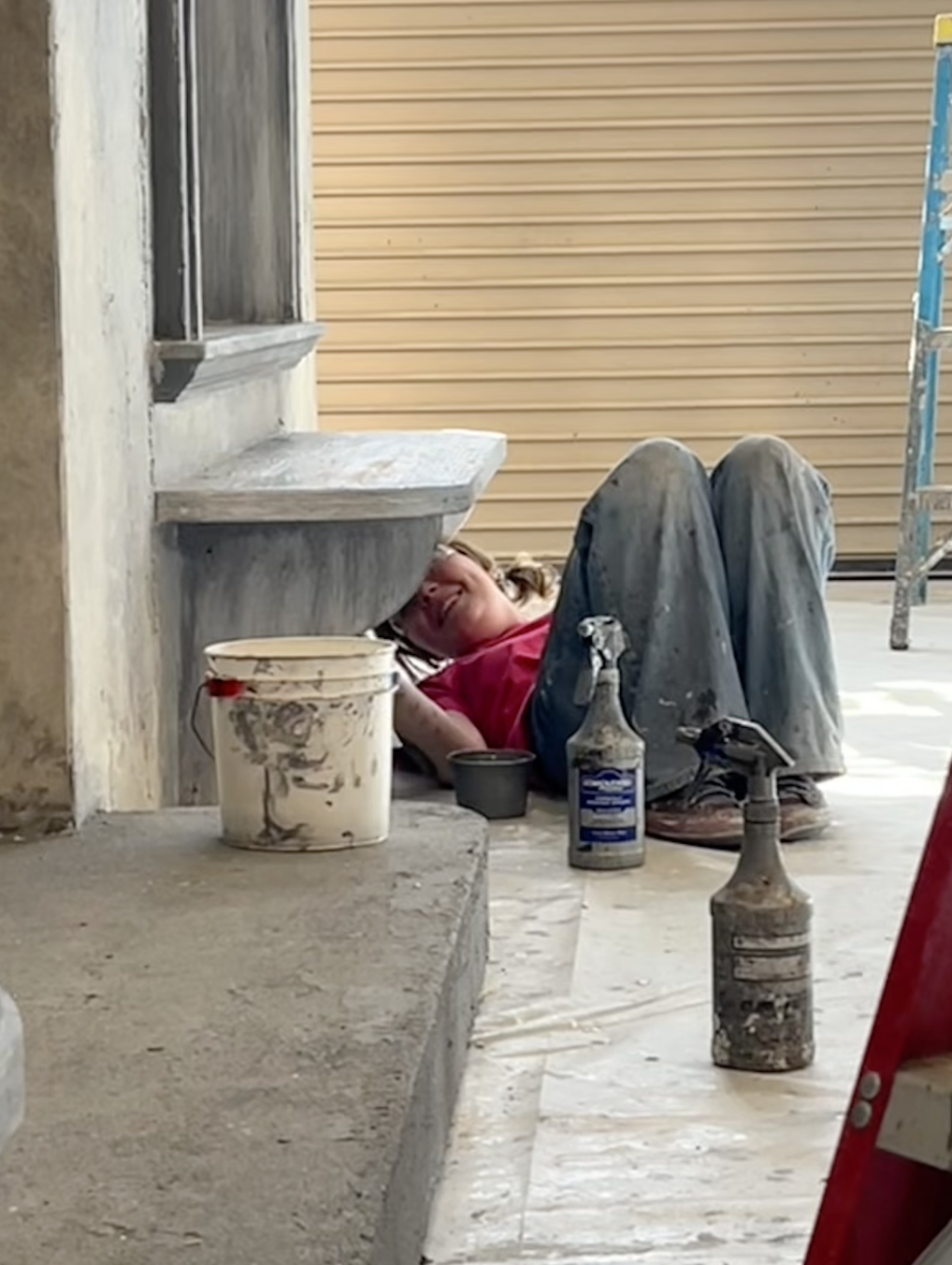 La Boheme - Application of texture, and painted woodgrain.