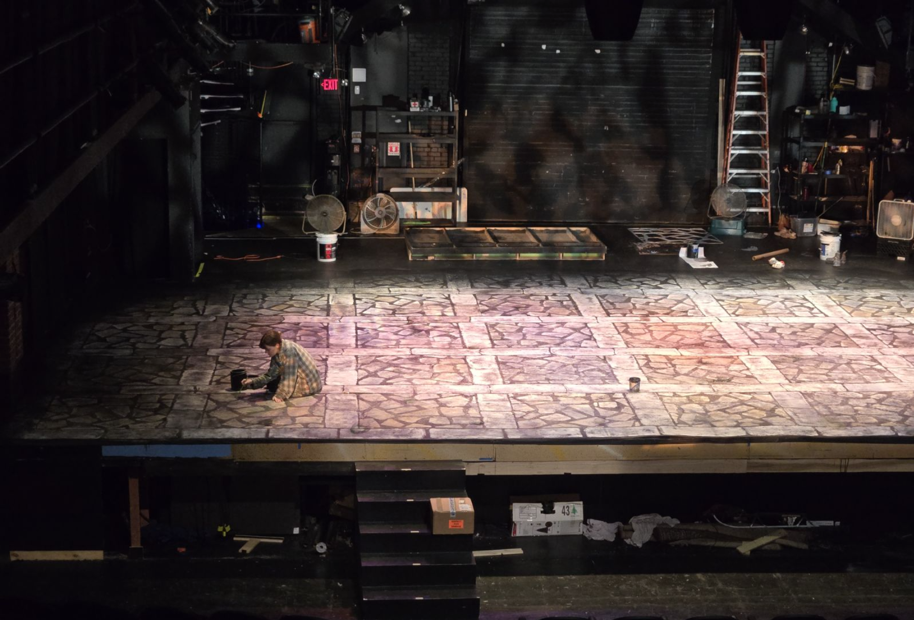 Deck for Once on this Island at the Lyric theatre of Oklahoma 2024.