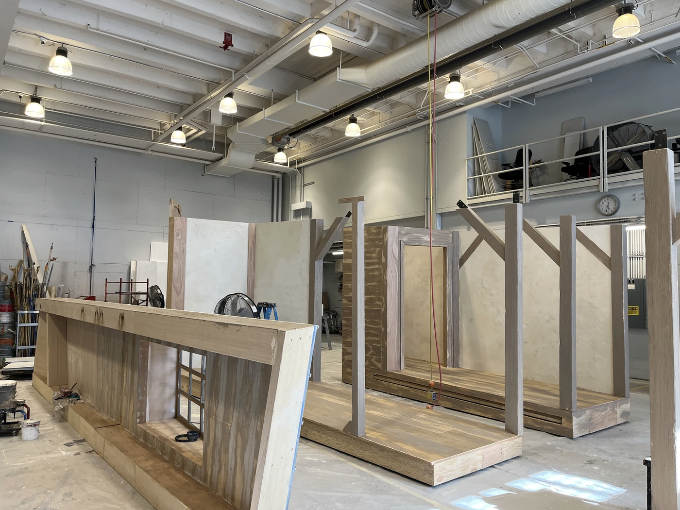 La Boheme - Garret units in progress, application of a variety of textures on the walls, columns and floor.