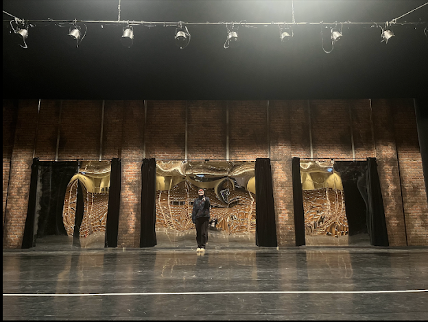 Painted brick for Muskets A Chorus Line 2023.