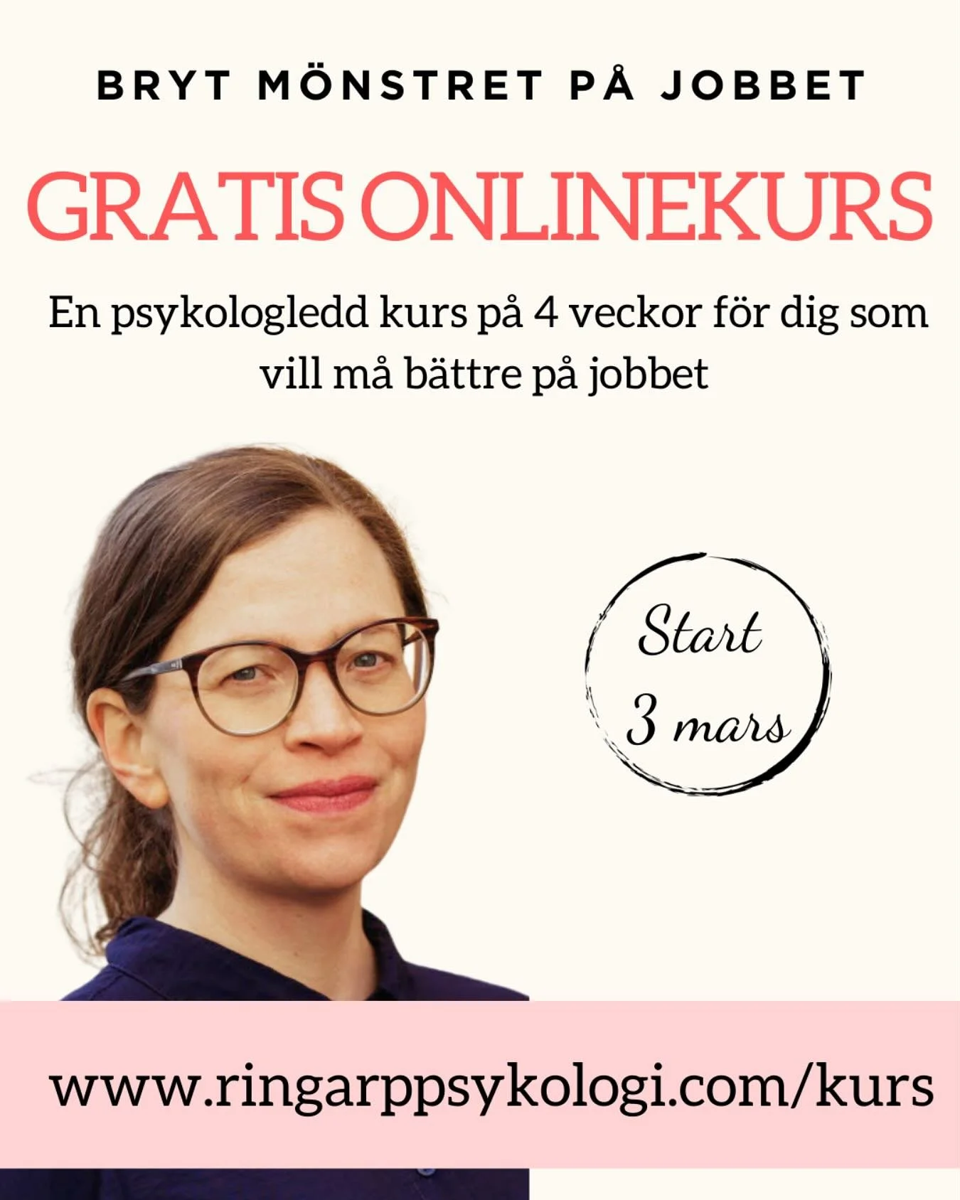 Snart &auml;r det dags! S&aring; roligt att s&aring; m&aring;nga vill vara med - fler &auml;n 100 anm&auml;lda - och &auml;n finns det platser kvar!

Kursen passar dig som &auml;r kvinna/icke-man och som vill kunna s&auml;ga nej p&aring; jobbet utan 