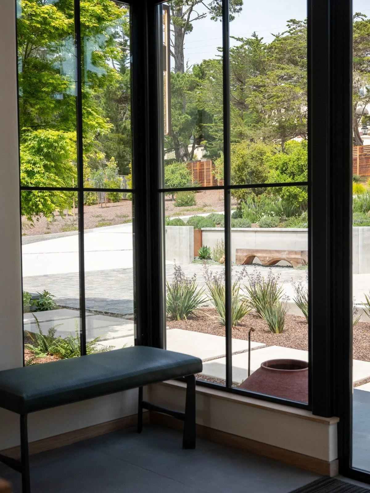 Nature frames the moment, design holds the pause. #design #interiordesign #sustainabledesign #furnituredesign #nature #landscape #landscapedesign #sustainability #ashleyyeates #ashleyyeatescollection