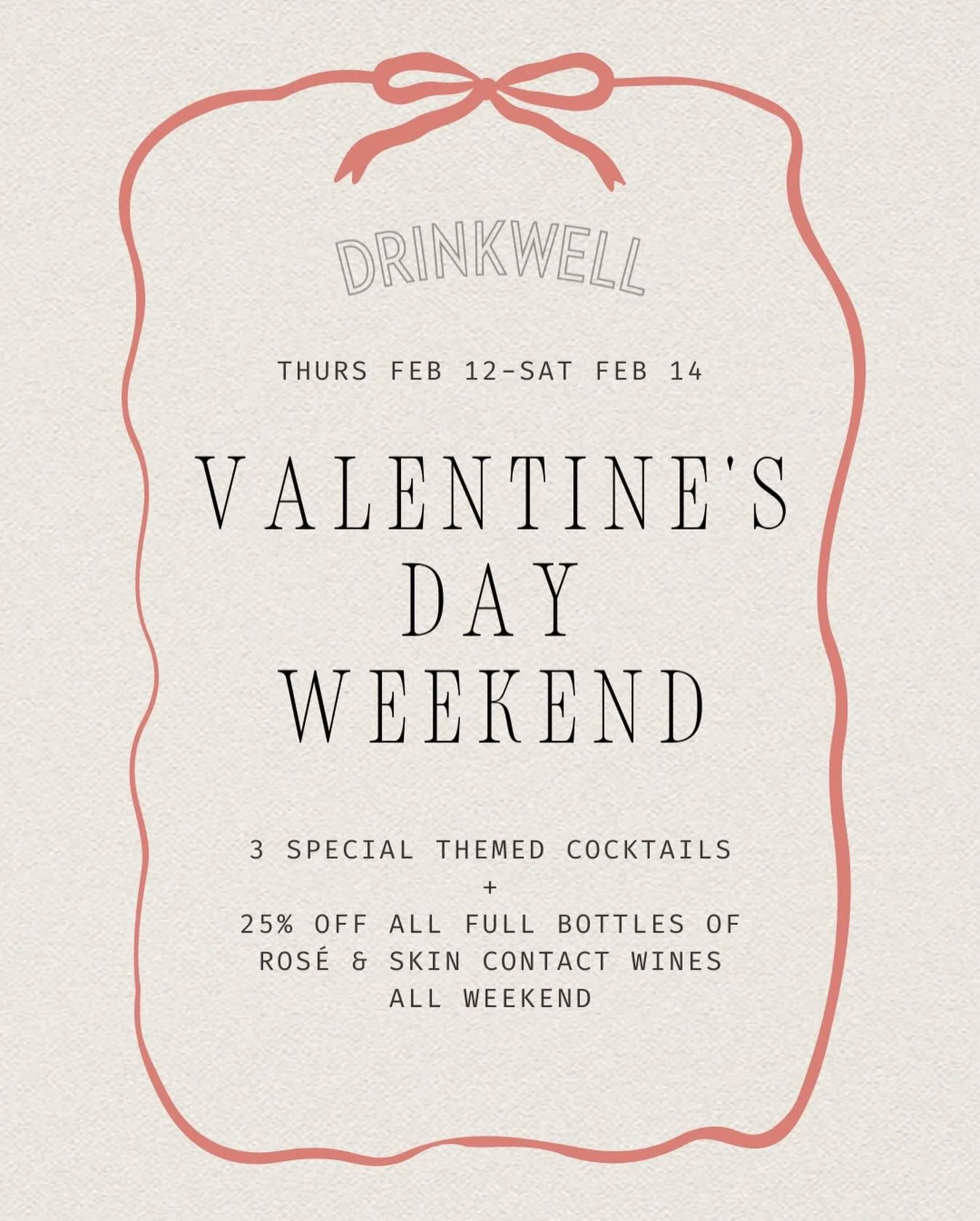 Welcome to DrinkWell &mdash; home of the great first date. 
Or third date. 
Or &lsquo;just friends&rsquo; date. 
Or &ldquo;after 20 years together, can we just do something easy&rdquo; date. 
Or the &ldquo;So, what exactly are we?&rdquo; date. 
Or th