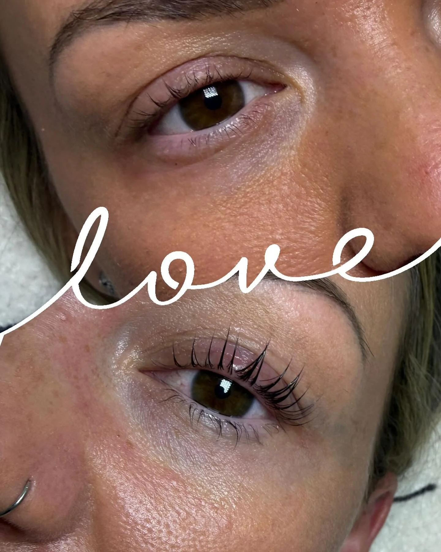 Korean Lash Lift now at the salon 🙌