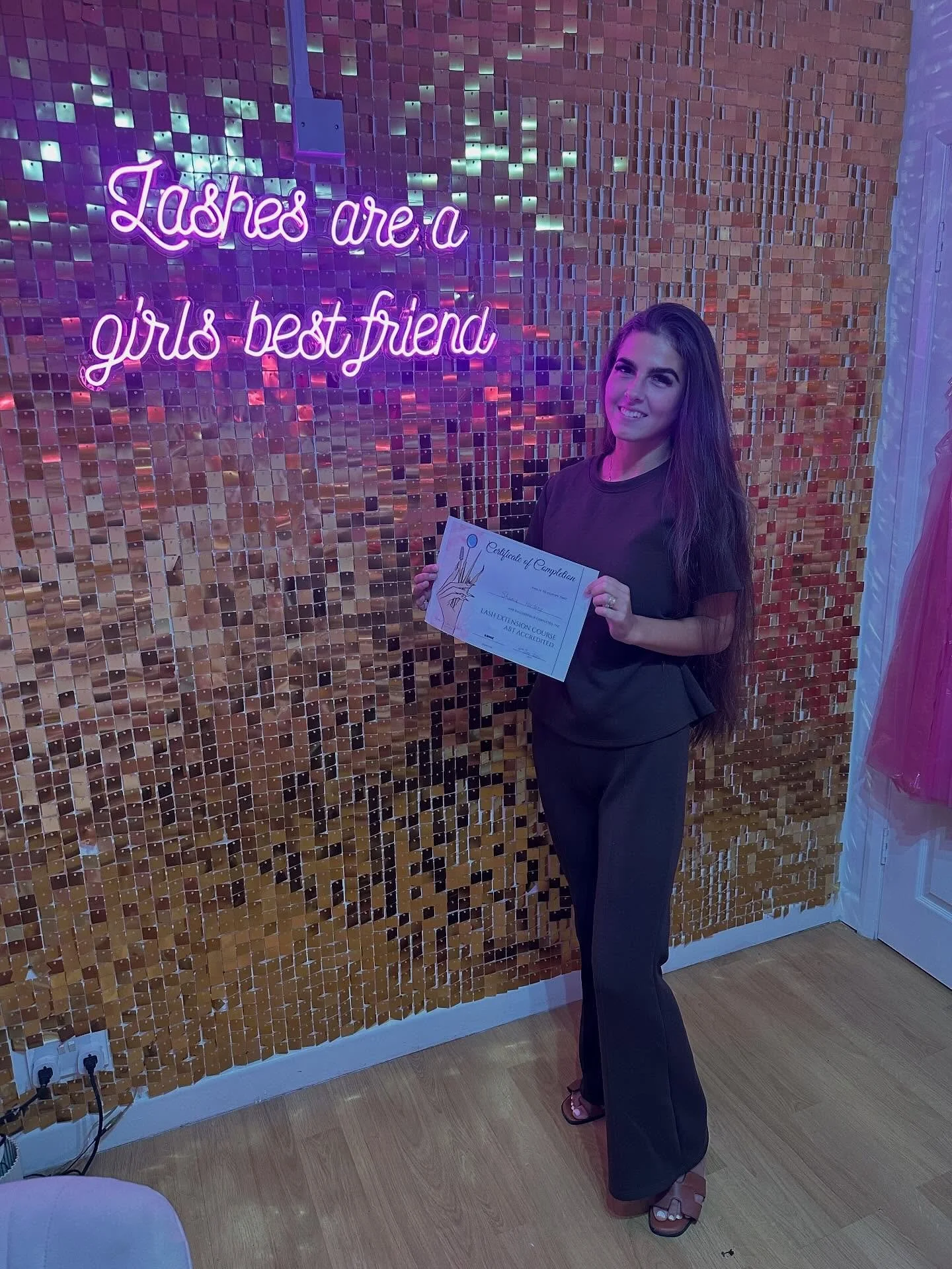 @shania_markx you are super woman! Well done girlie&hellip; welcome to the lash tech world &hearts;️