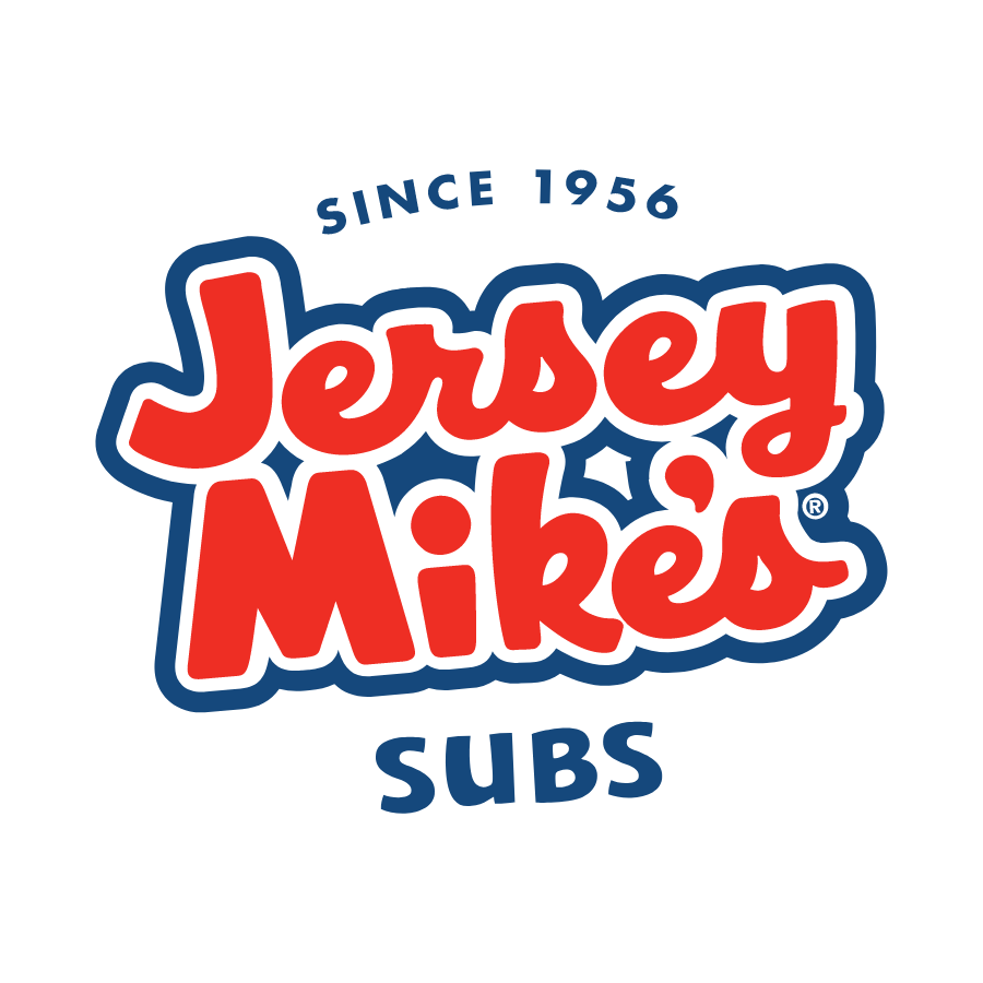 Jersey Mike's logo with the text "Since 1956" above and "Subs" below the brand name in red and blue colors.