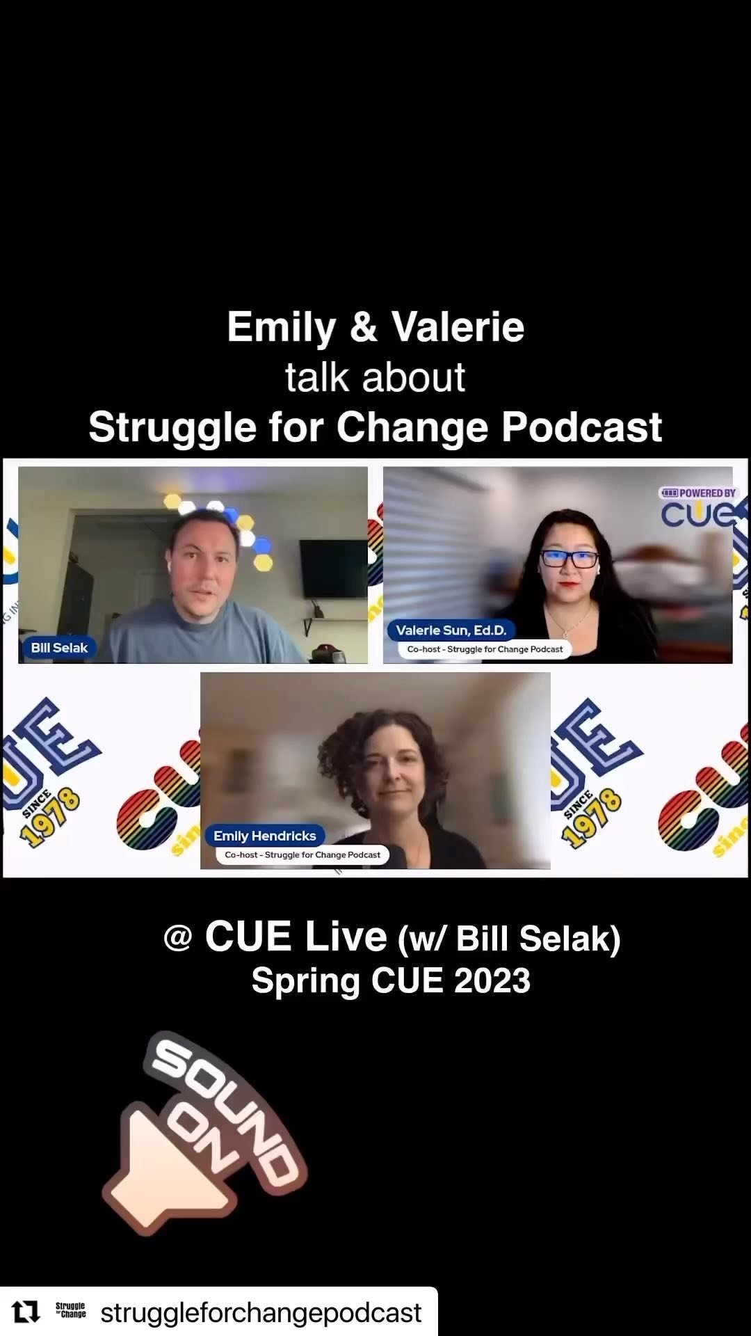 #Repost @struggleforchangepodcast with @use.repost
・・・
Was fantastic to talk about our podcast on CUE Live for #springcue 2023! 🔗https://bit.ly/437tXTp
#mentalhealth #education #realtalk #teachers #students #change #podcast
@tr_bo