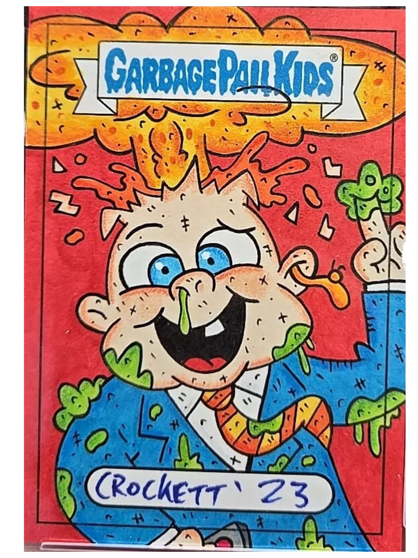 "Adam Bomb" sketch by Steve Crockett (Garbage Pail Kids)