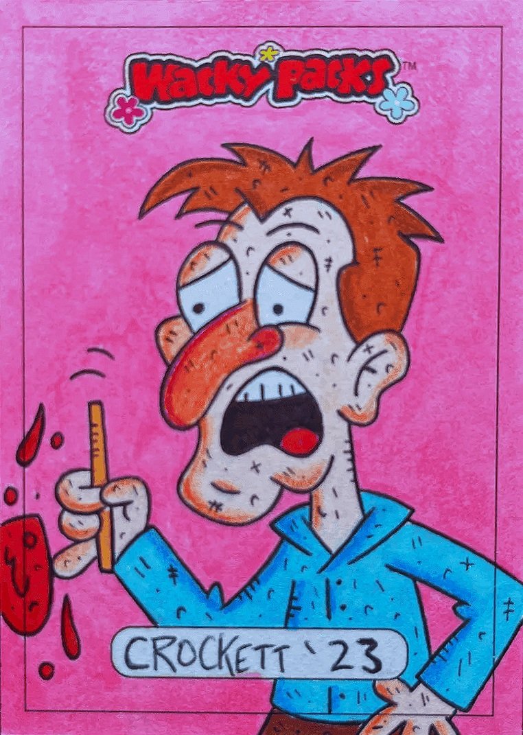 "Plopsycle" by Steve Crockett (Wacky Packs)