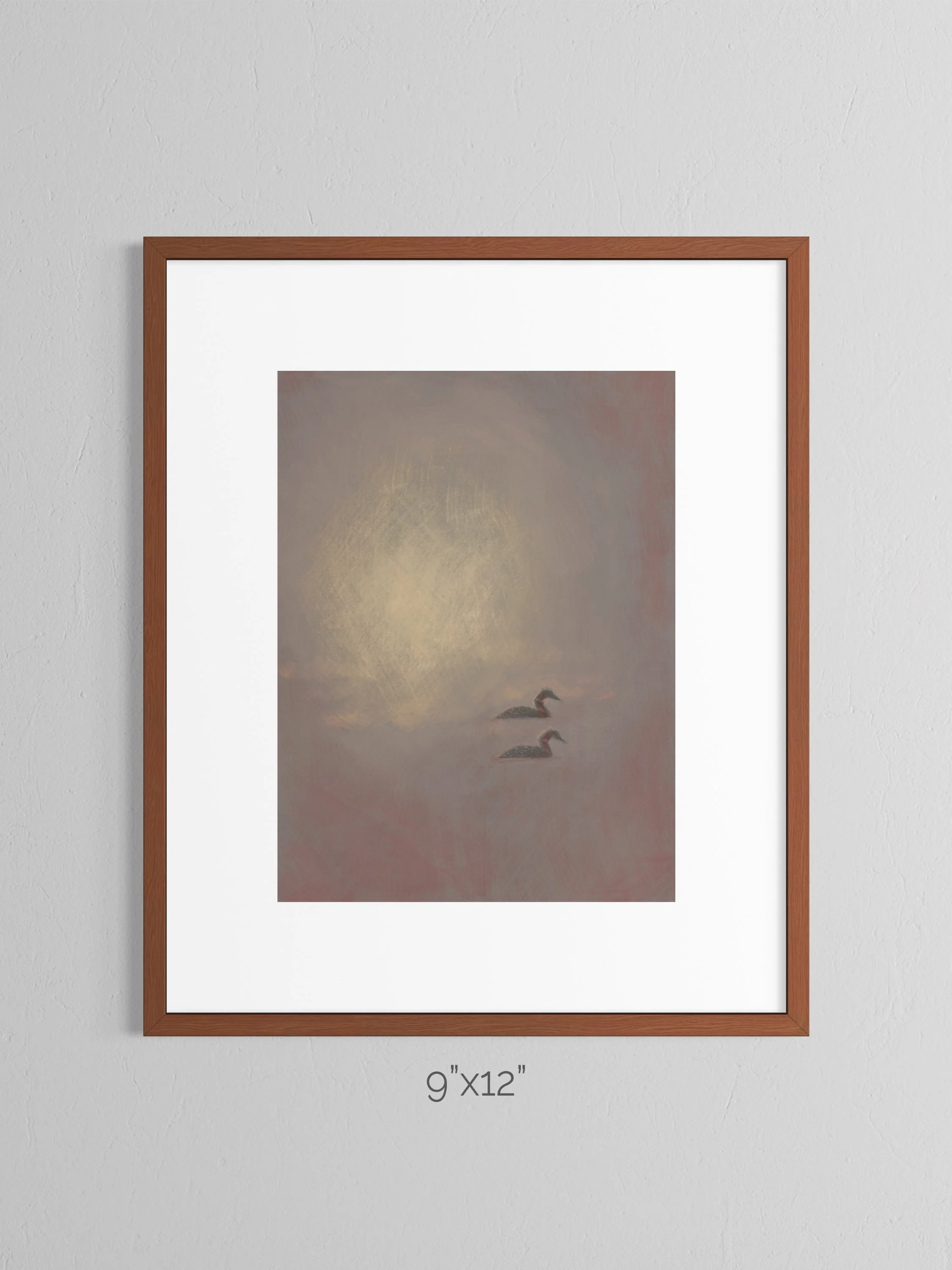 loon print 3 9x12 framed.jpg
