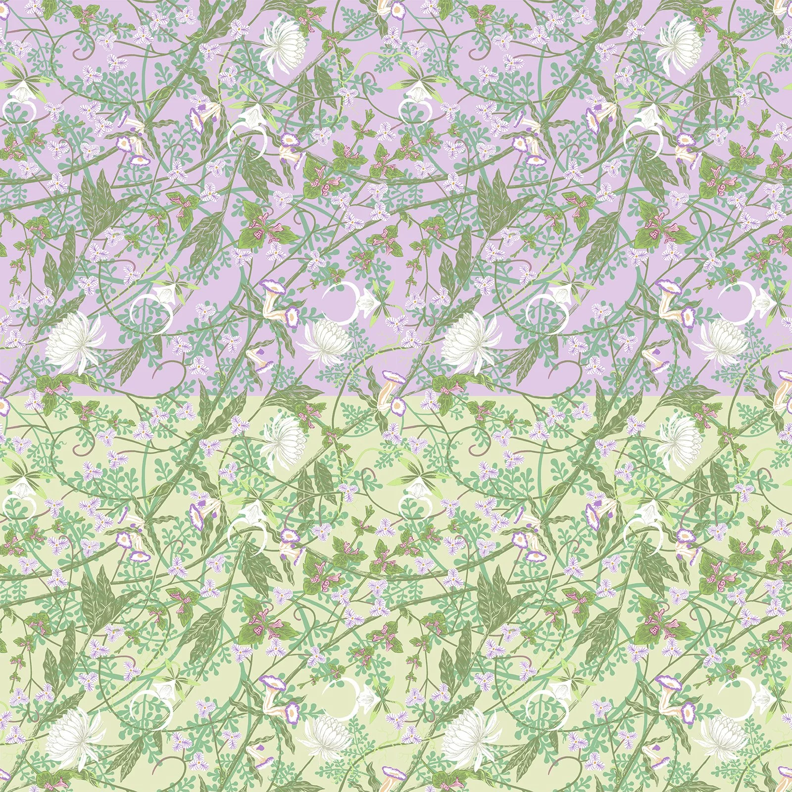 "Cottage Vines" - created with Bond & Grace for their Secret Garden art novel. 