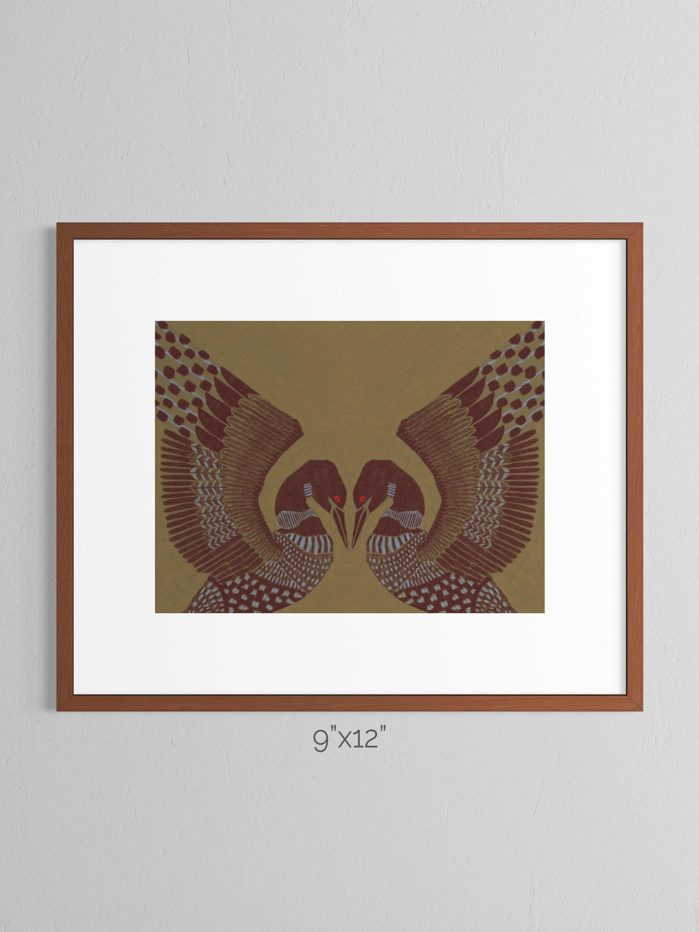 loon print 1 9x12 framed.jpg
