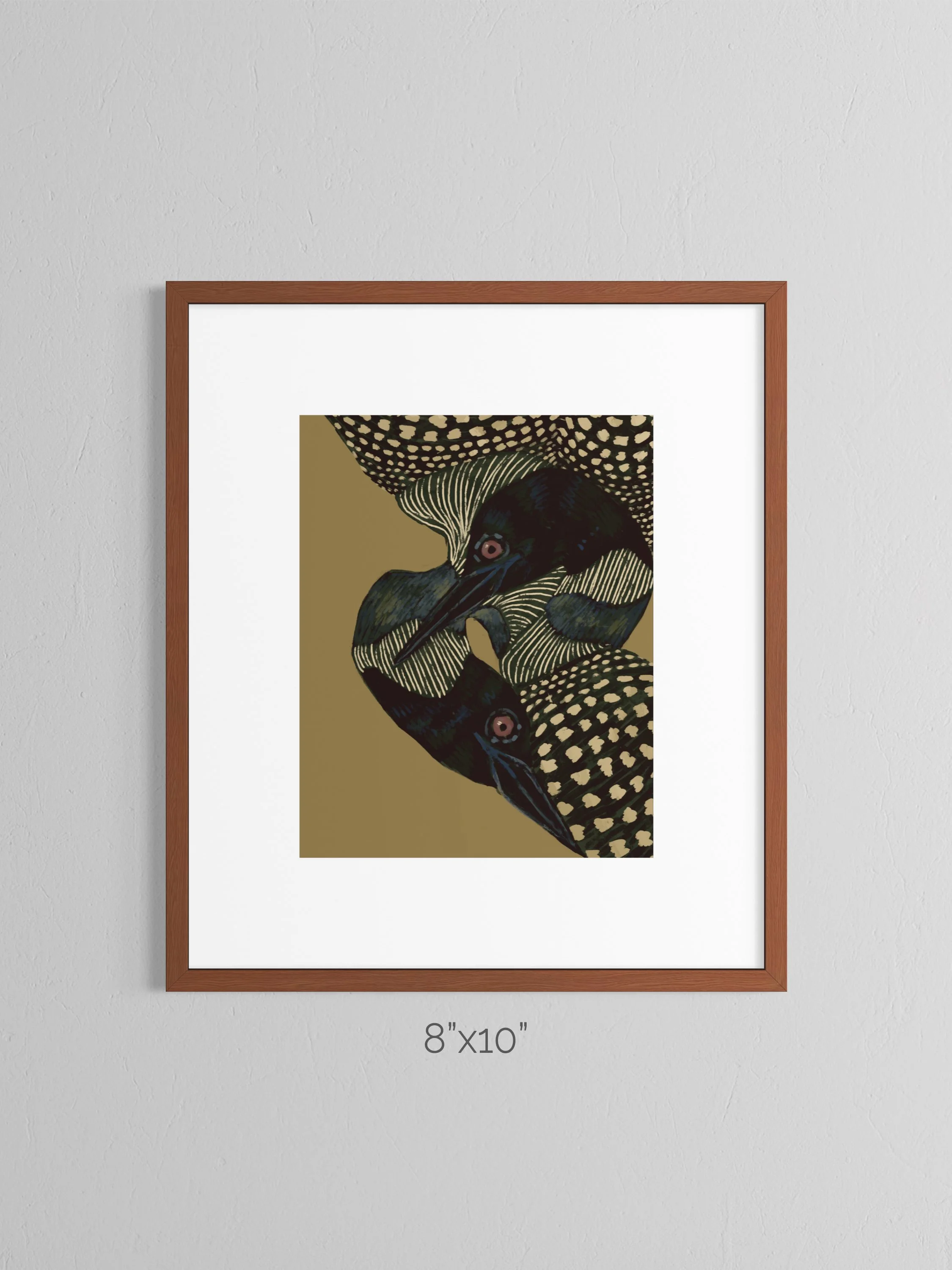 loon print 2 8x10 framed.jpg