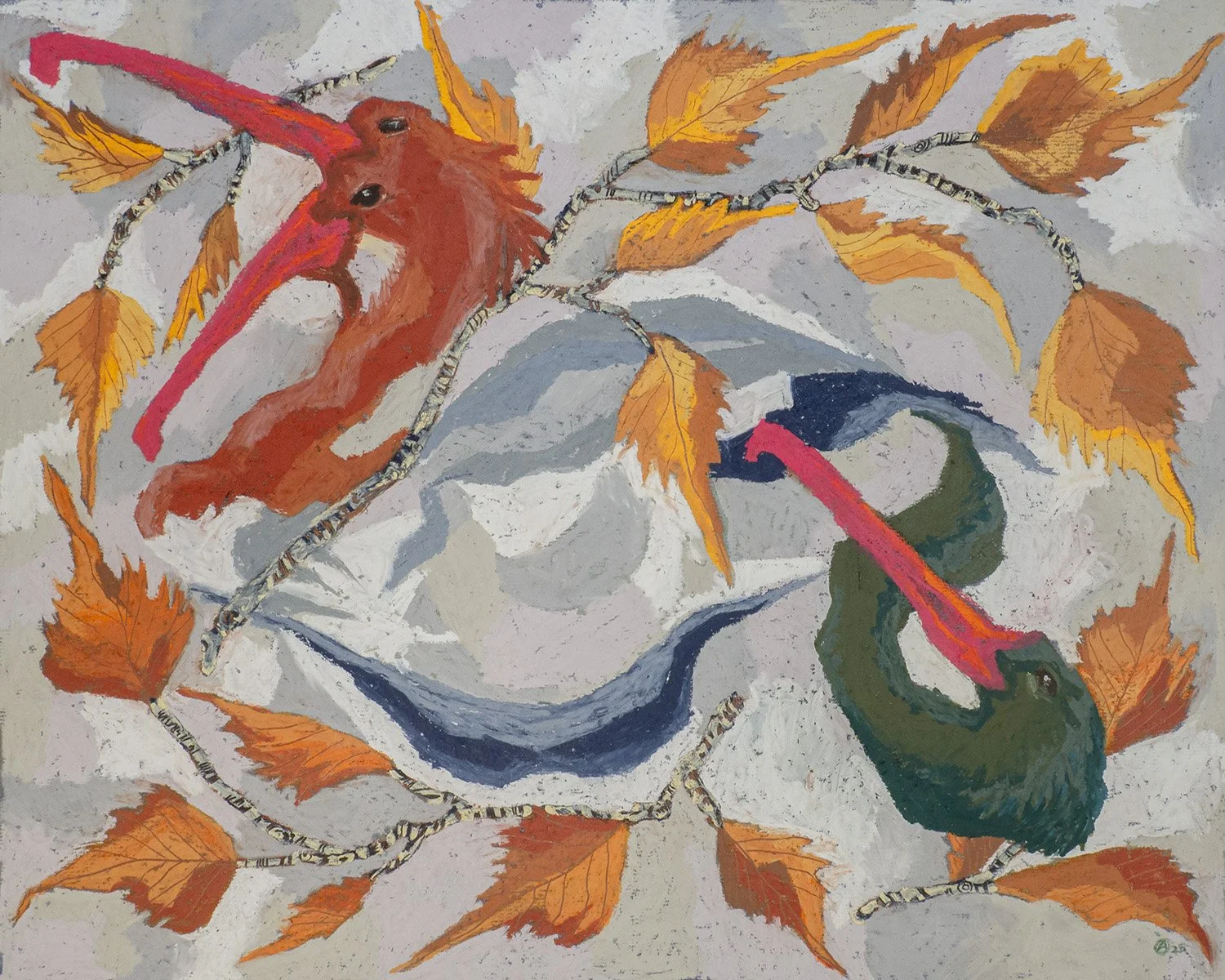 "Late Season" - 16"x20", oil pastel