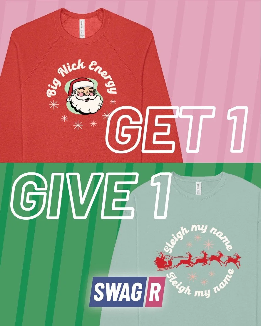 HO HO HO! We&rsquo;re giving away TWO of our holiday sweatshirts!
How to enter:
👉 Like this post
👉 Follow @shopswagr
👉 Comment + tag the friend you&rsquo;d surprise with the second sweatshirt
👉 Share for a bonus entry

Check out our full holiday 