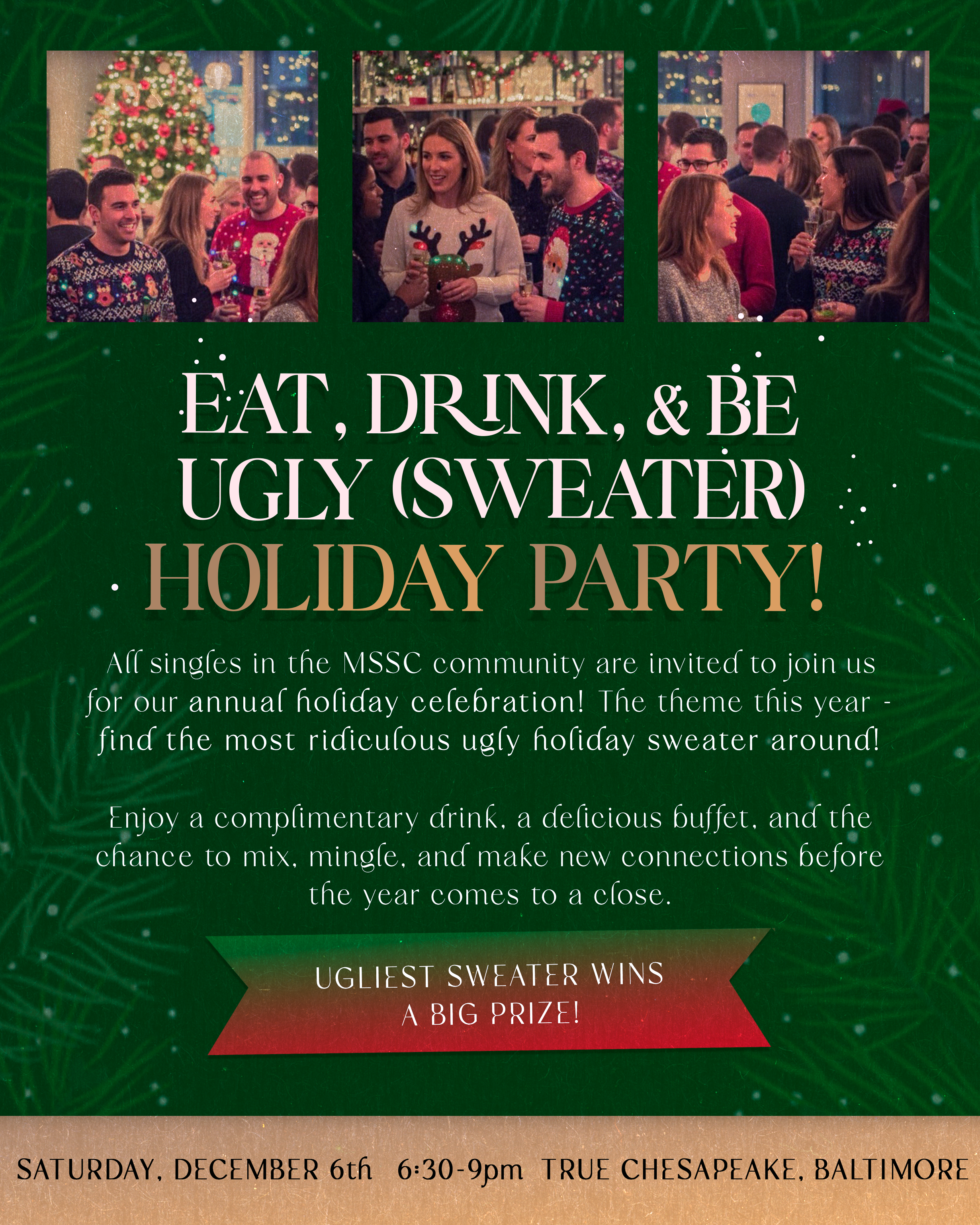 Eat, Drink, and Be Ugly Sweater Holiday Party