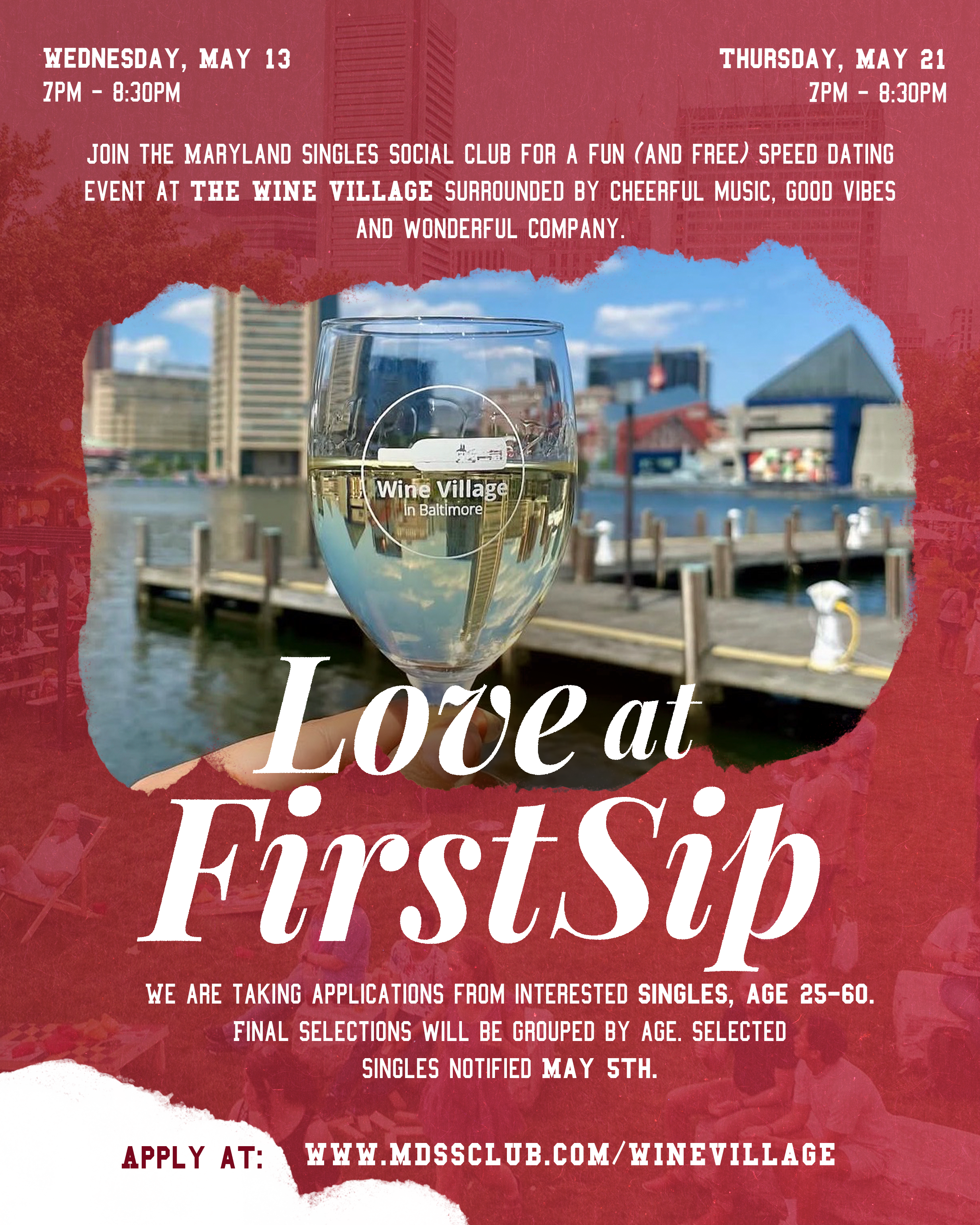 Love At First Sip Wine Village Free Speed Dating Event
