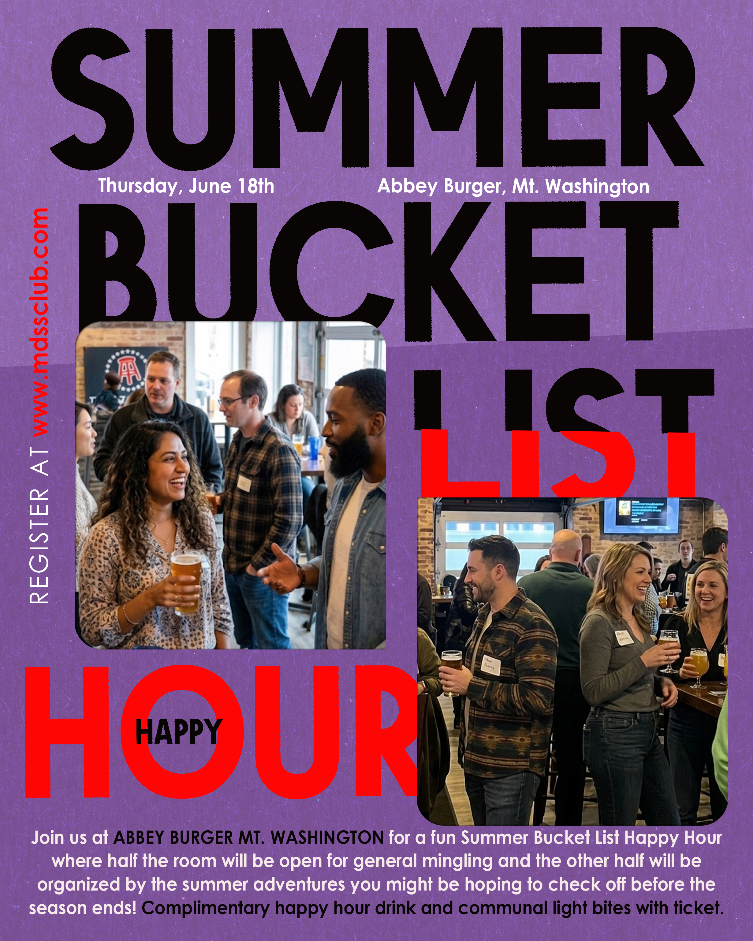 Summer Bucket List Happy Hour