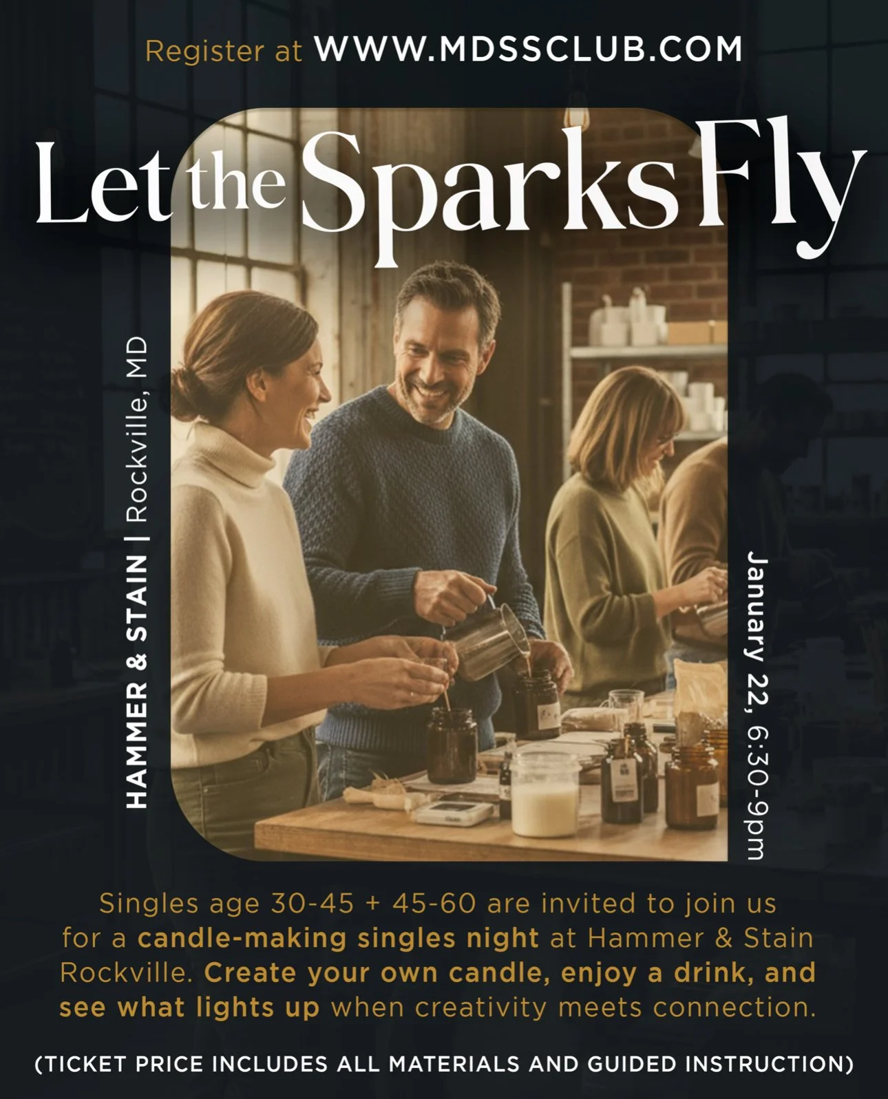 Let The Sparks Fly Singles Candle Making