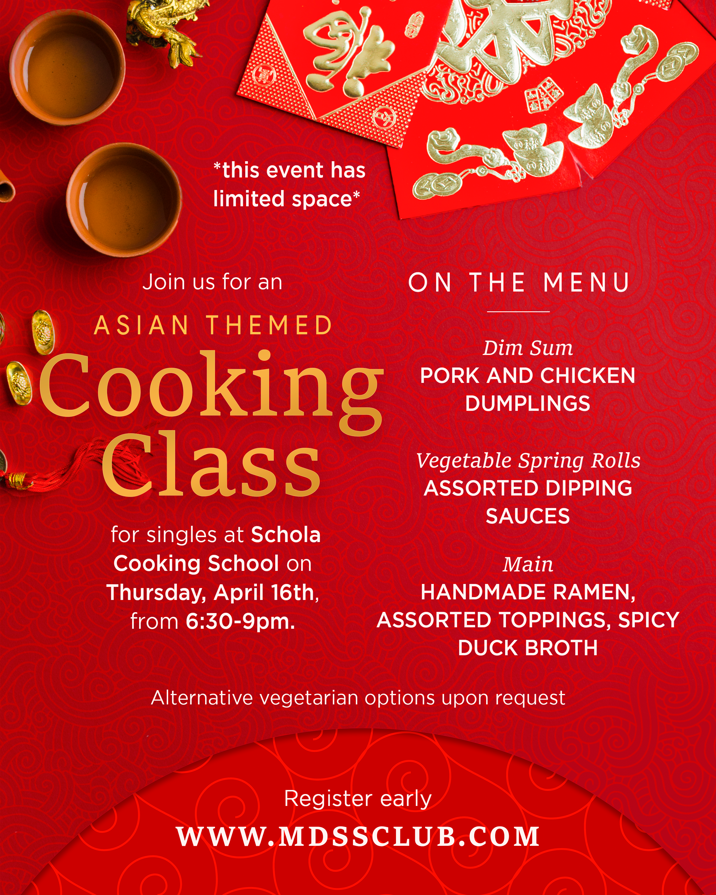 Asian Themed Cooking Class — Maryland Singles Social Club