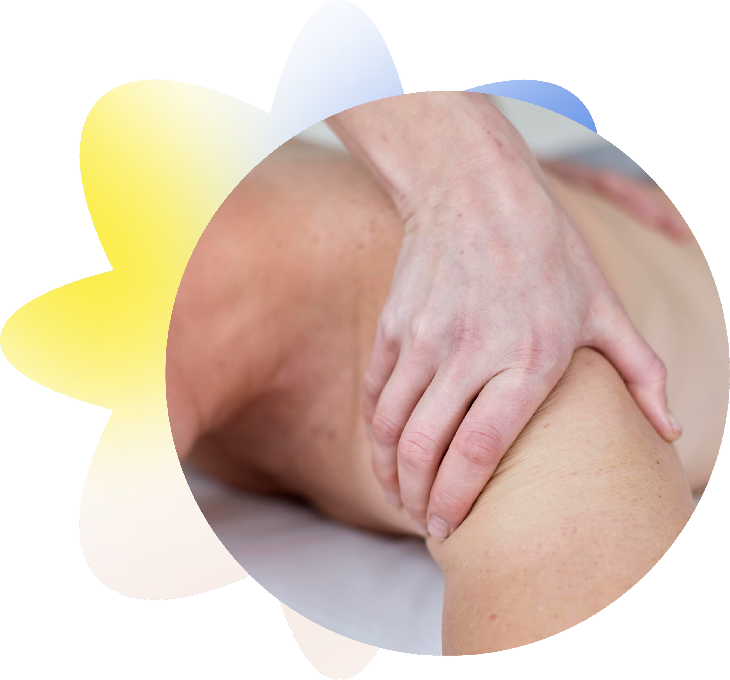 Physio assessing and treating shoulder pain and neck injury