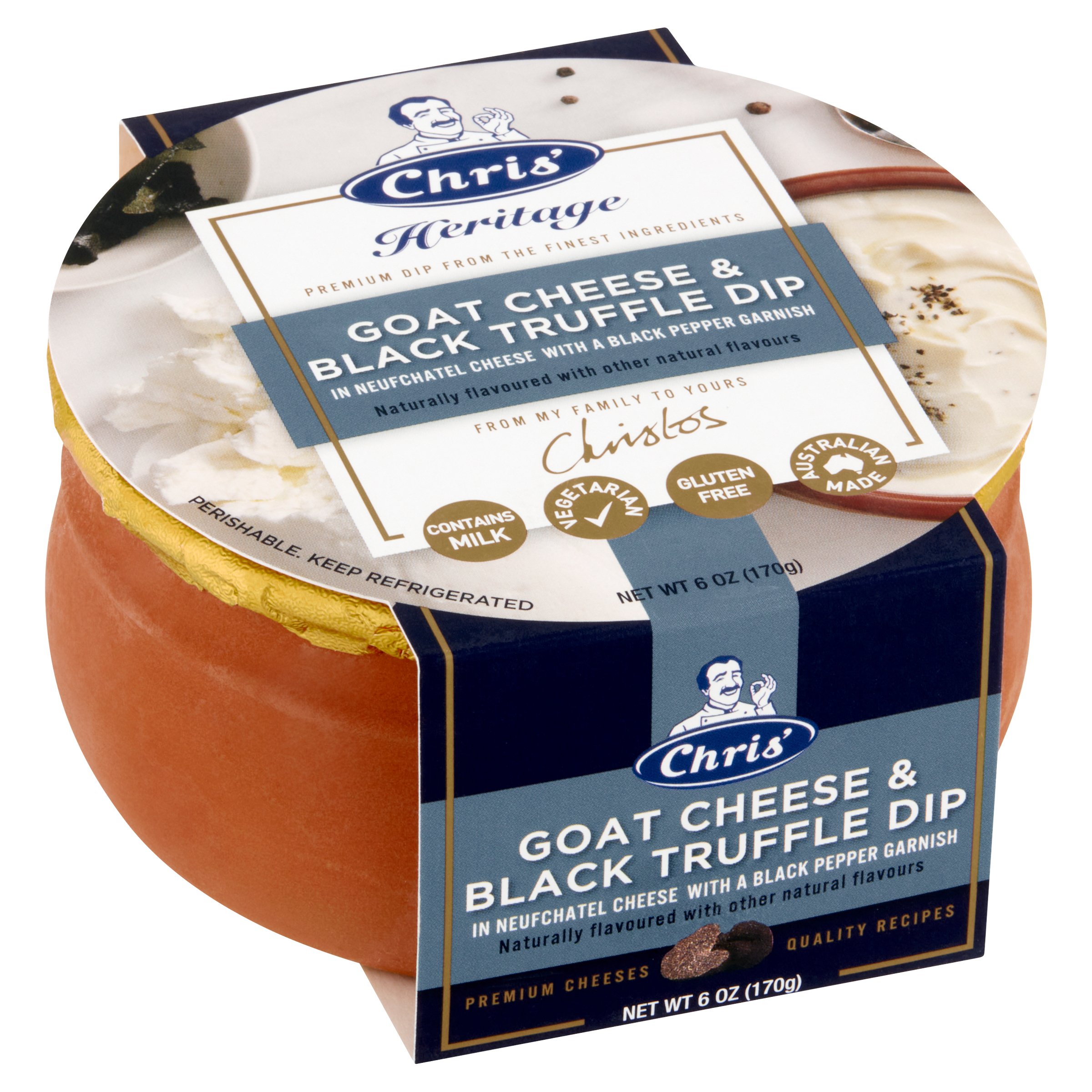 Chris’ Heritage Goats Cheese &amp; Black Truffle