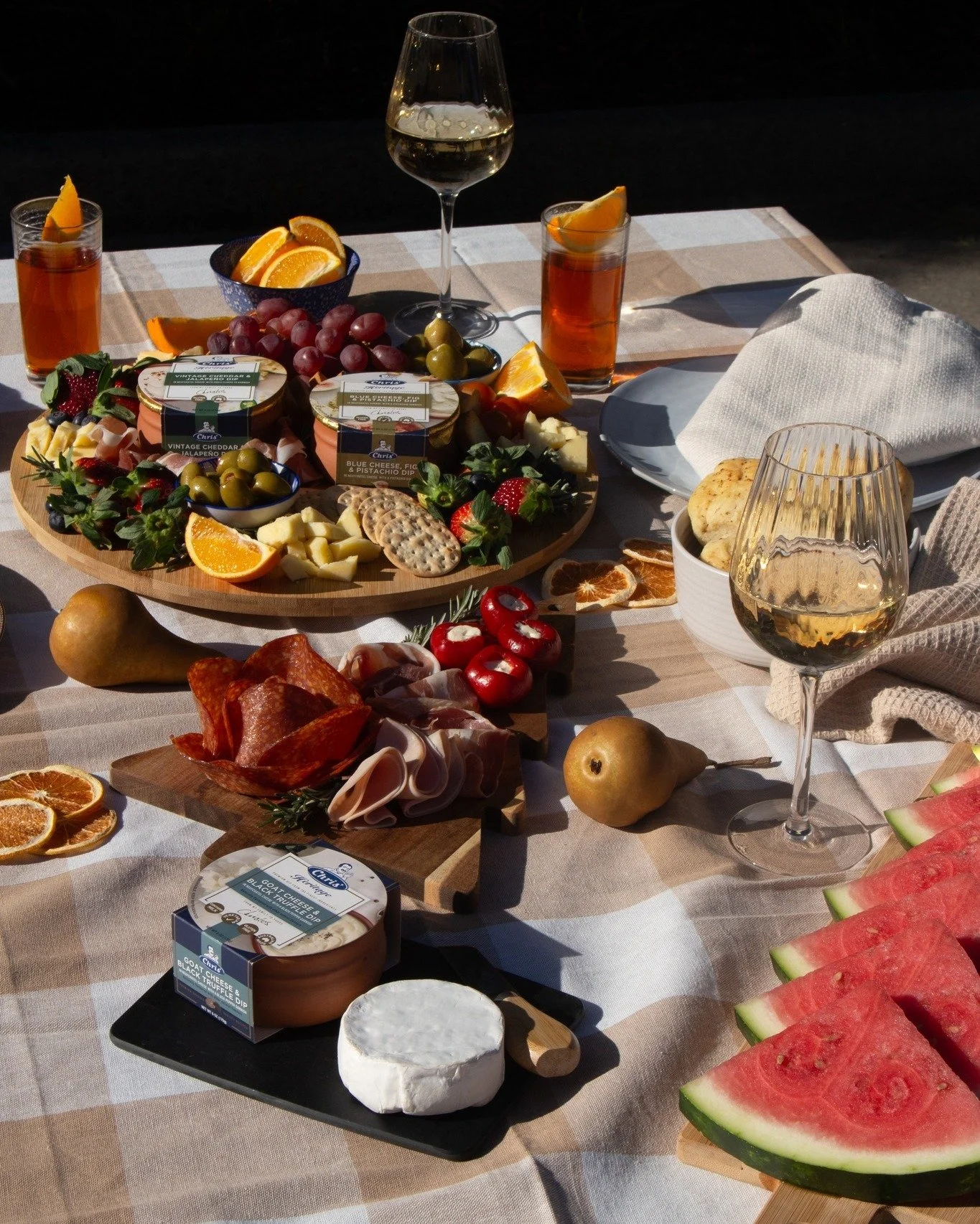 Celebrate this Christmas in July with Chris&rsquo; Heritage cheese-based dips. The perfect centre piece for your hosting celebrations ✨ 🎄 🥂

 #summer #chrisheritage #charcuterie #celebrate #chrisnevermisses #chrisdips #entertaining #ChristmasInJuly
