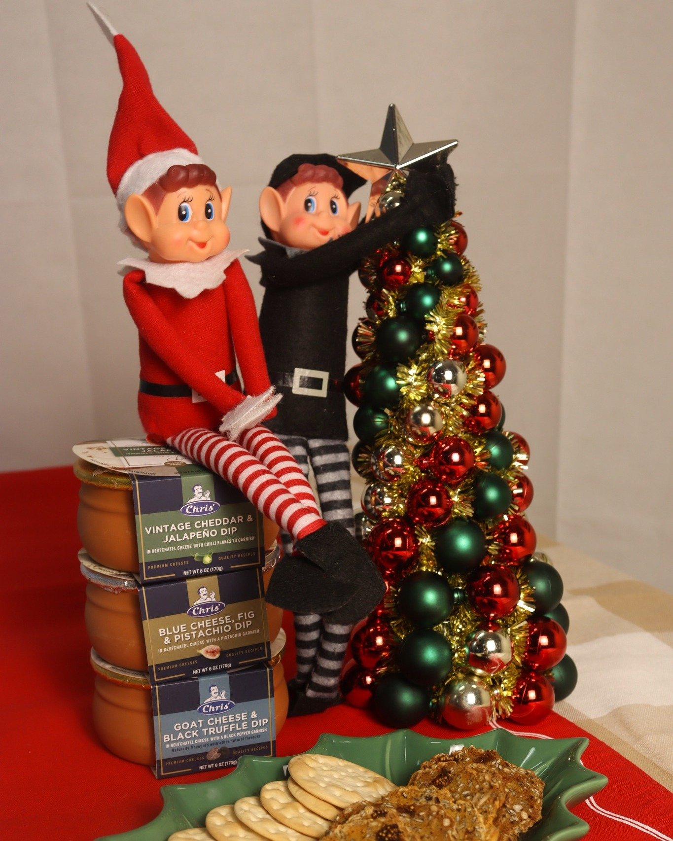 Caught red-handed! 🎄 Our Elves on the Shelf couldn&rsquo;t resist sneaking a taste of Chris&rsquo; Heritage dips&hellip; and we don&rsquo;t blame him! 😋✨
 #ElfApproved  #ChrisHeritage #chrisdips #Christmas #12daysofchristmas