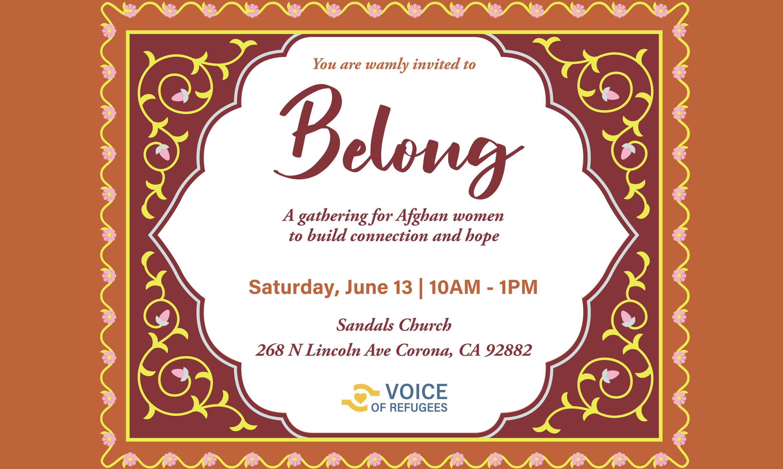 Belong, Afghan Women’s Breakfast