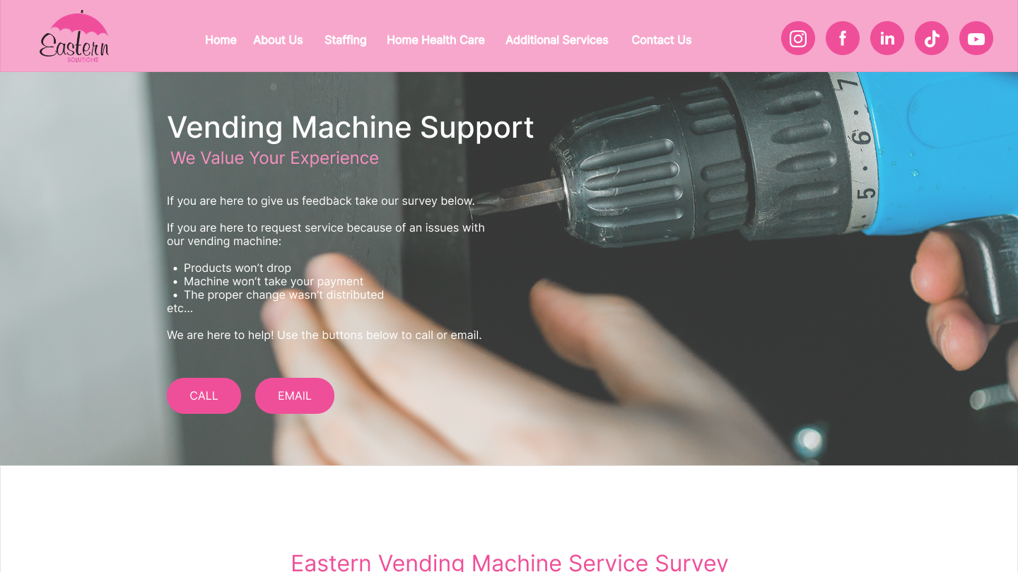 Vending Machine Support Flow