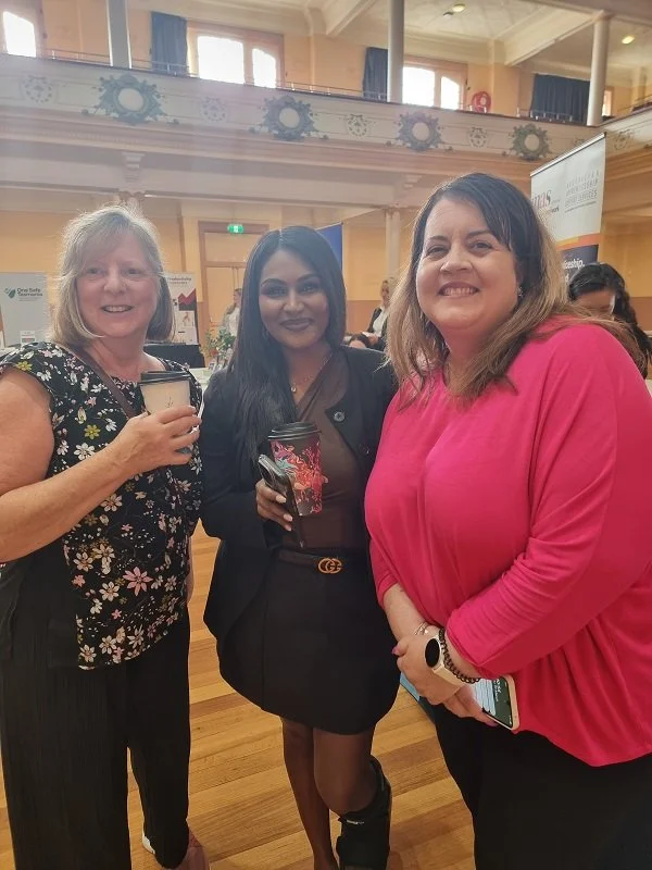 Gillian with Tana from Servcorp and Ruth from She Rocks Digital at the Small Business Expo