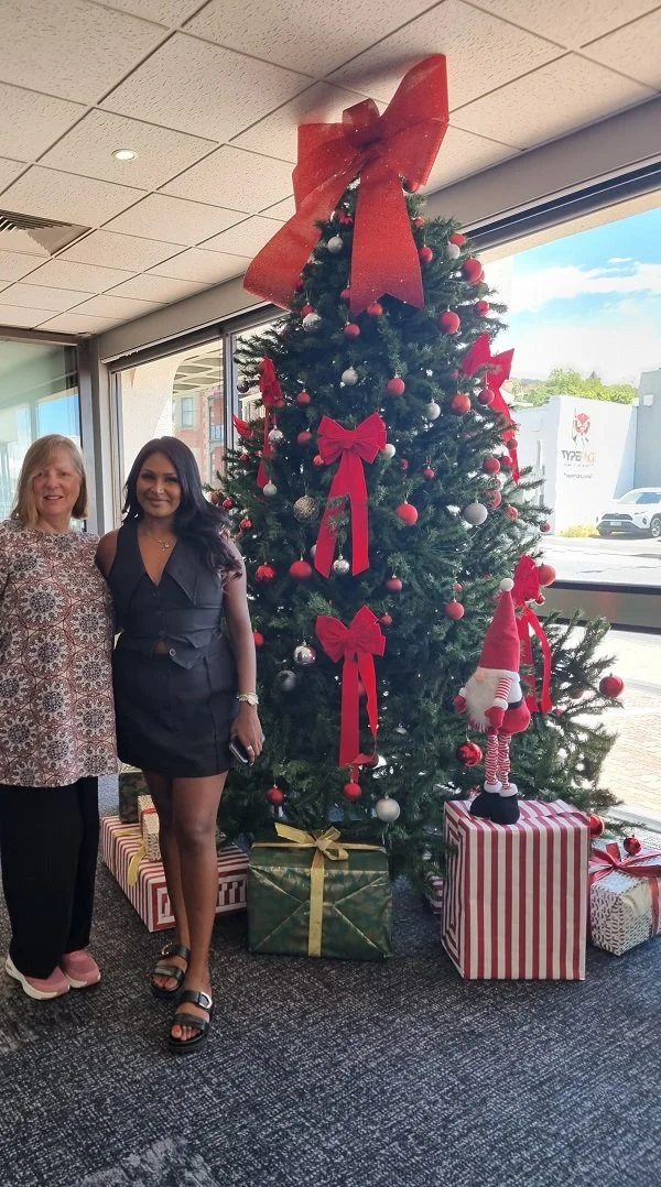 Ashtana from Servcorp and Gillian after the BNAA meeting at the Best Western.