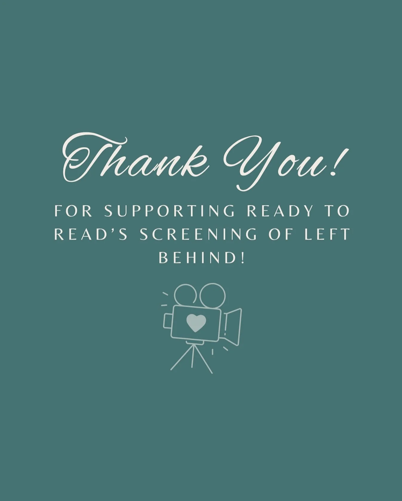 🌟 Thank you to everyone who joined Ready to Read&rsquo;s screening of Left Behind! 

Your support helps us continue our mission to provide scholarships and resources for students struggling with dyslexia. 💙

Dyslexia affects 1 in 5 children &mdash;