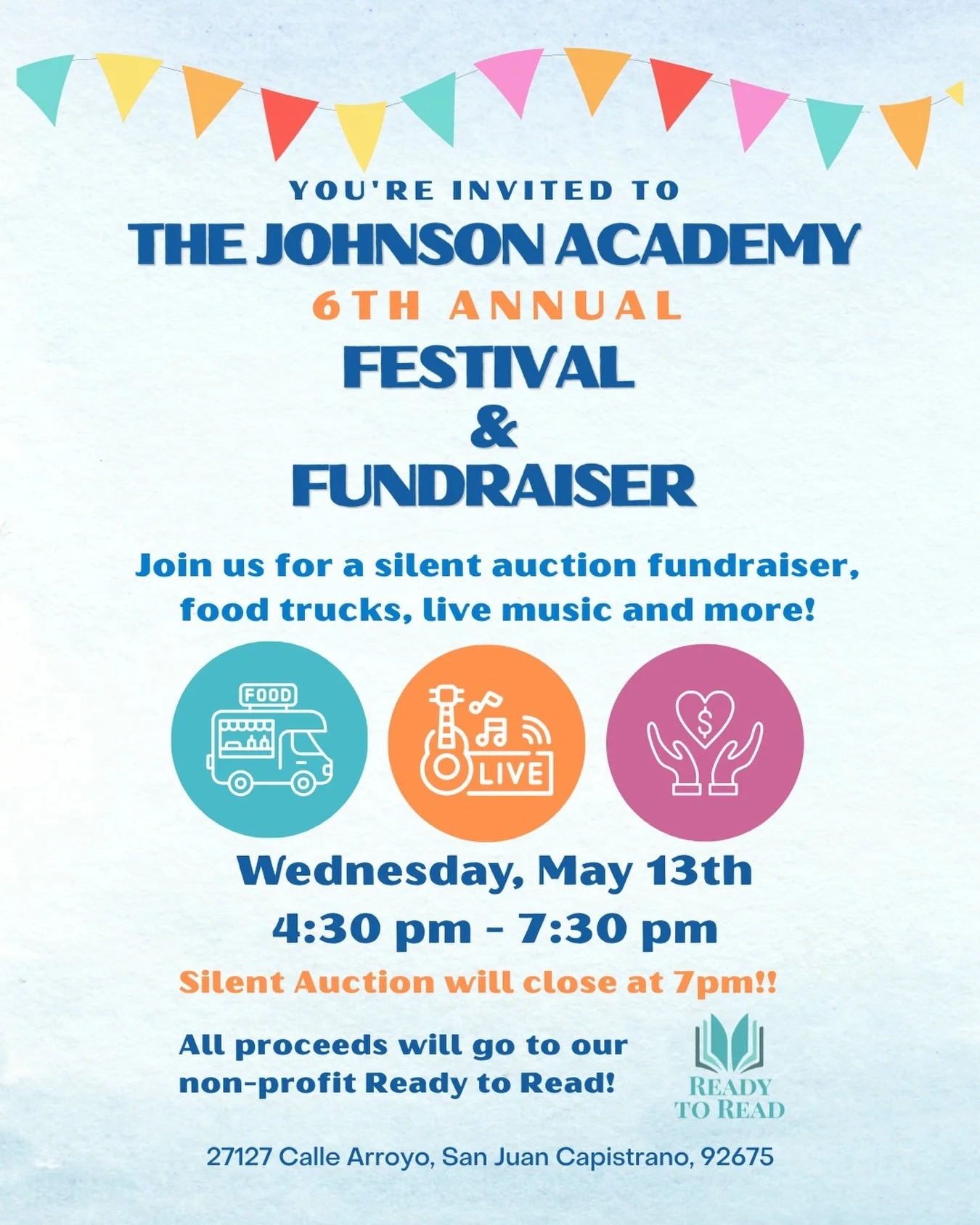 It&rsquo;s that time of the year again 🎉✨

The Johnson Academy Festival is back and better than ever!

📅 When: May 13th, 4:30&ndash;7:30
📍 Where: 27127 Calle Arroyo, San Juan Capistrano, CA 92675
🎶 What: Annual festival filled with fun, music, an