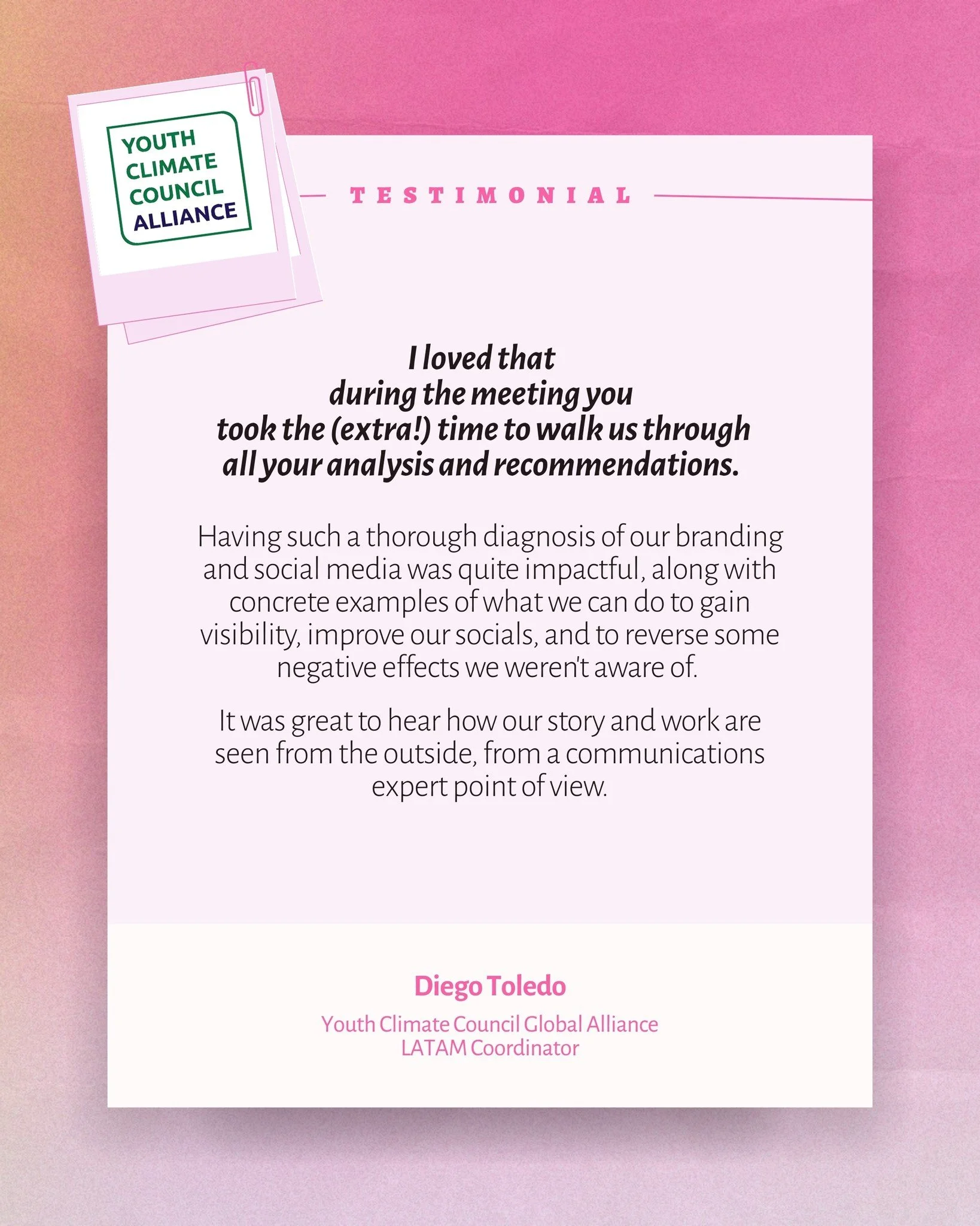 We do strategy with care  Our pro bono digital communications call has come to a close, and we&rsquo;re grateful to have met such inspiring people doing deeply meaningful work. Beyond delivering recommendations, in these sessions we focused on walkin