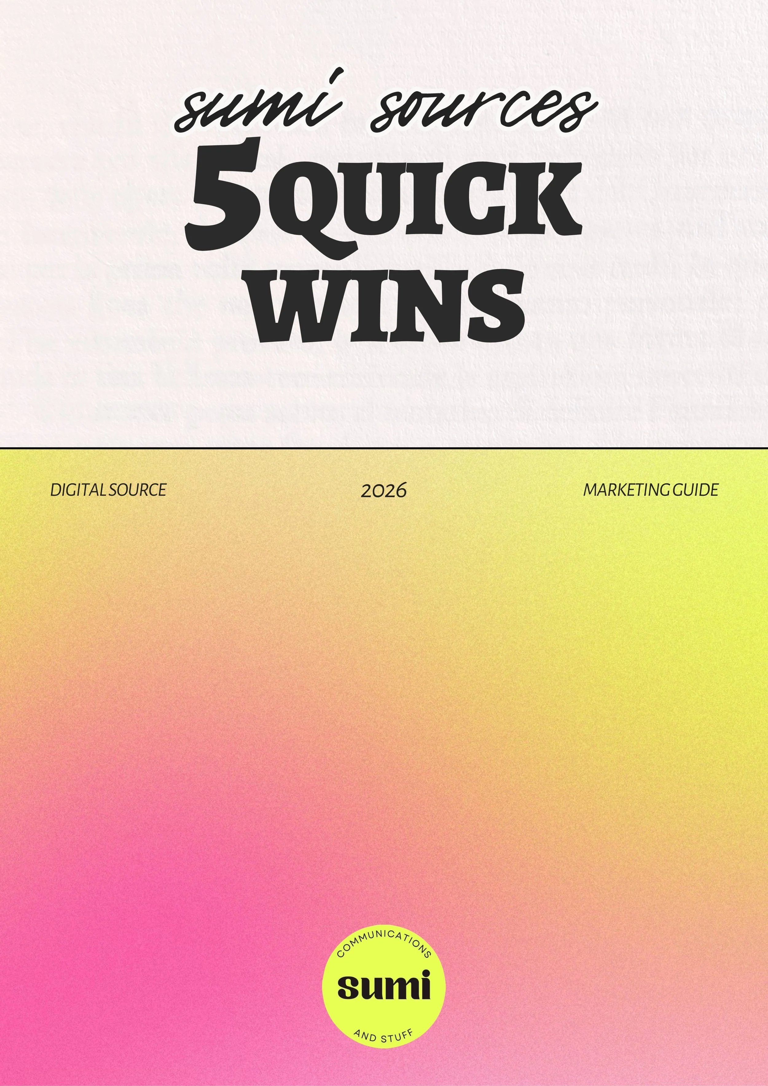 5 Quick Wins for Social Media