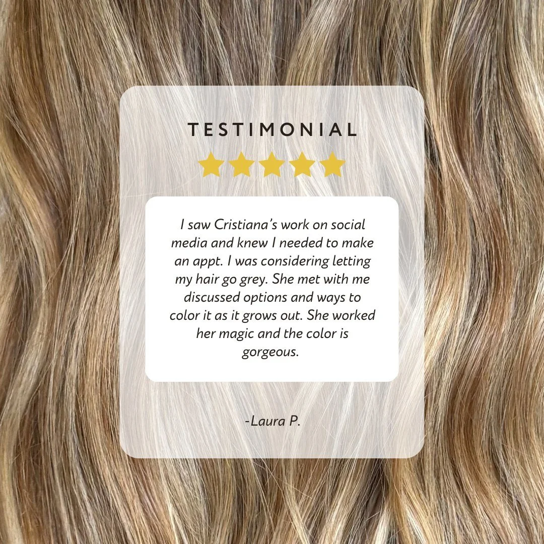 Thinking about going grey doesn&rsquo;t mean there&rsquo;s only one path.

Through a detailed consultation, we explored ways to color her hair while allowing a graceful grow out, and the end result speaks for itself. ✨