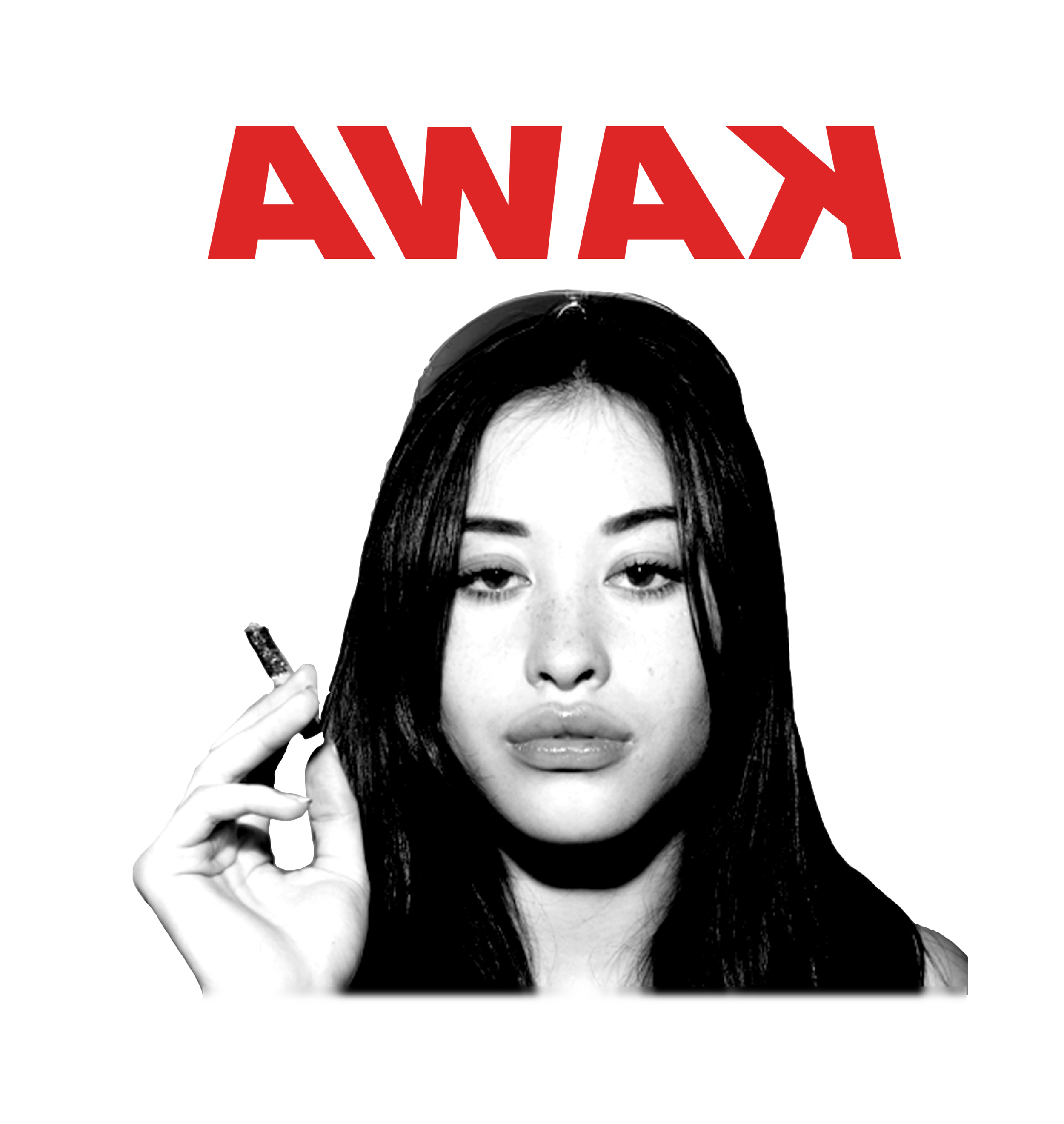 Black and white cover image of a woman with long dark hair, holding a cigarette in her right hand. She has a confident expression with slightly parted lips and half-closed eyes. The text 'Sin City' appears in red at the top.