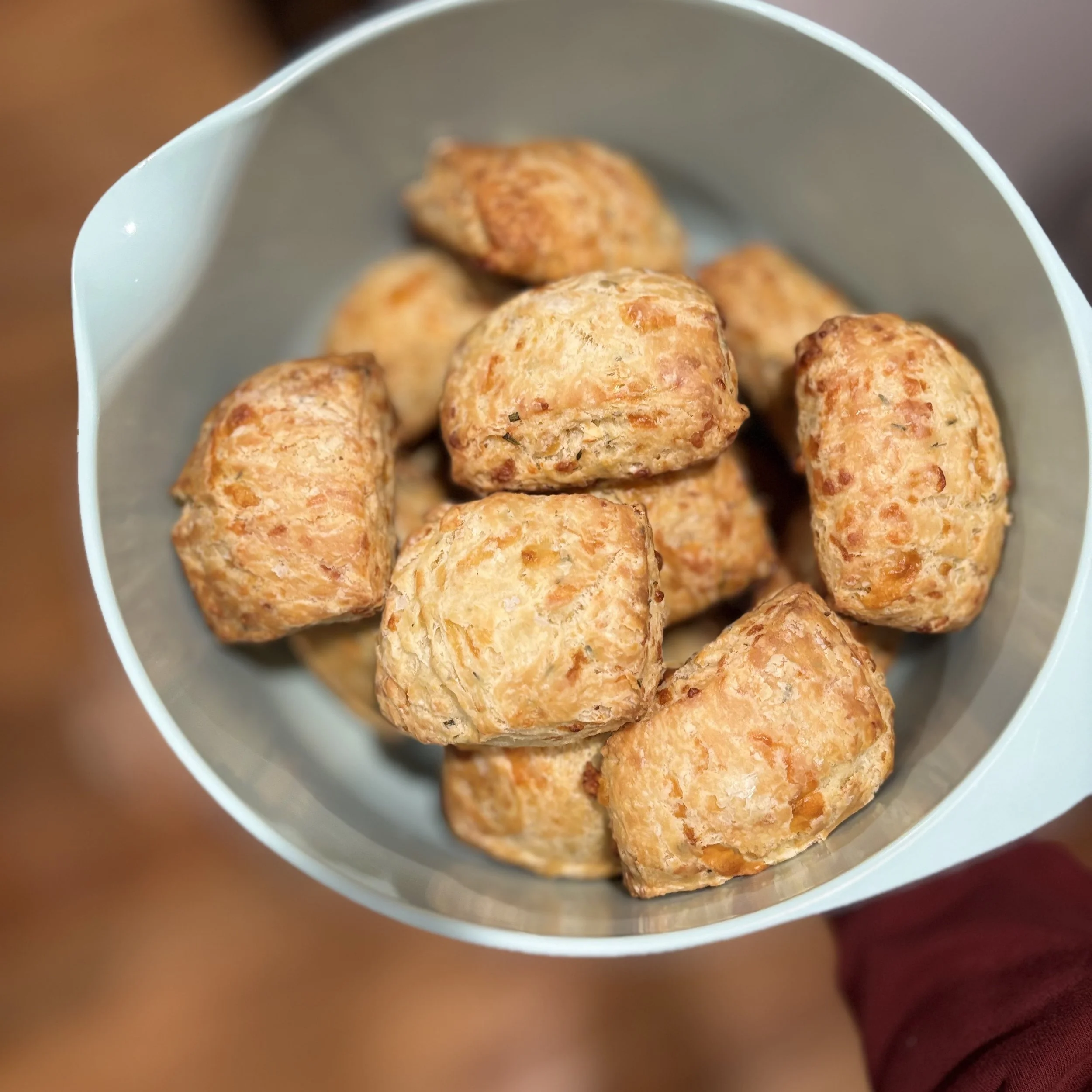 Cheesy herb biscuits