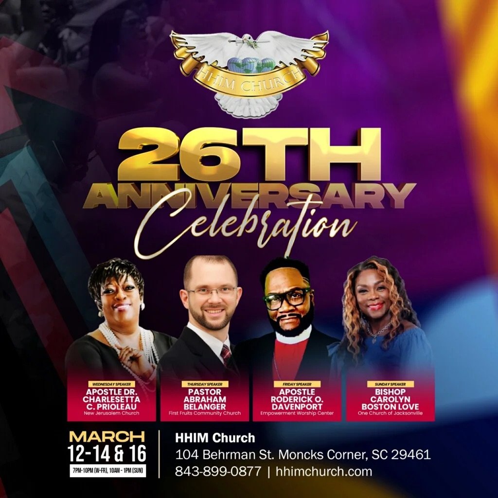 Apostle Prioleau's Itinerary