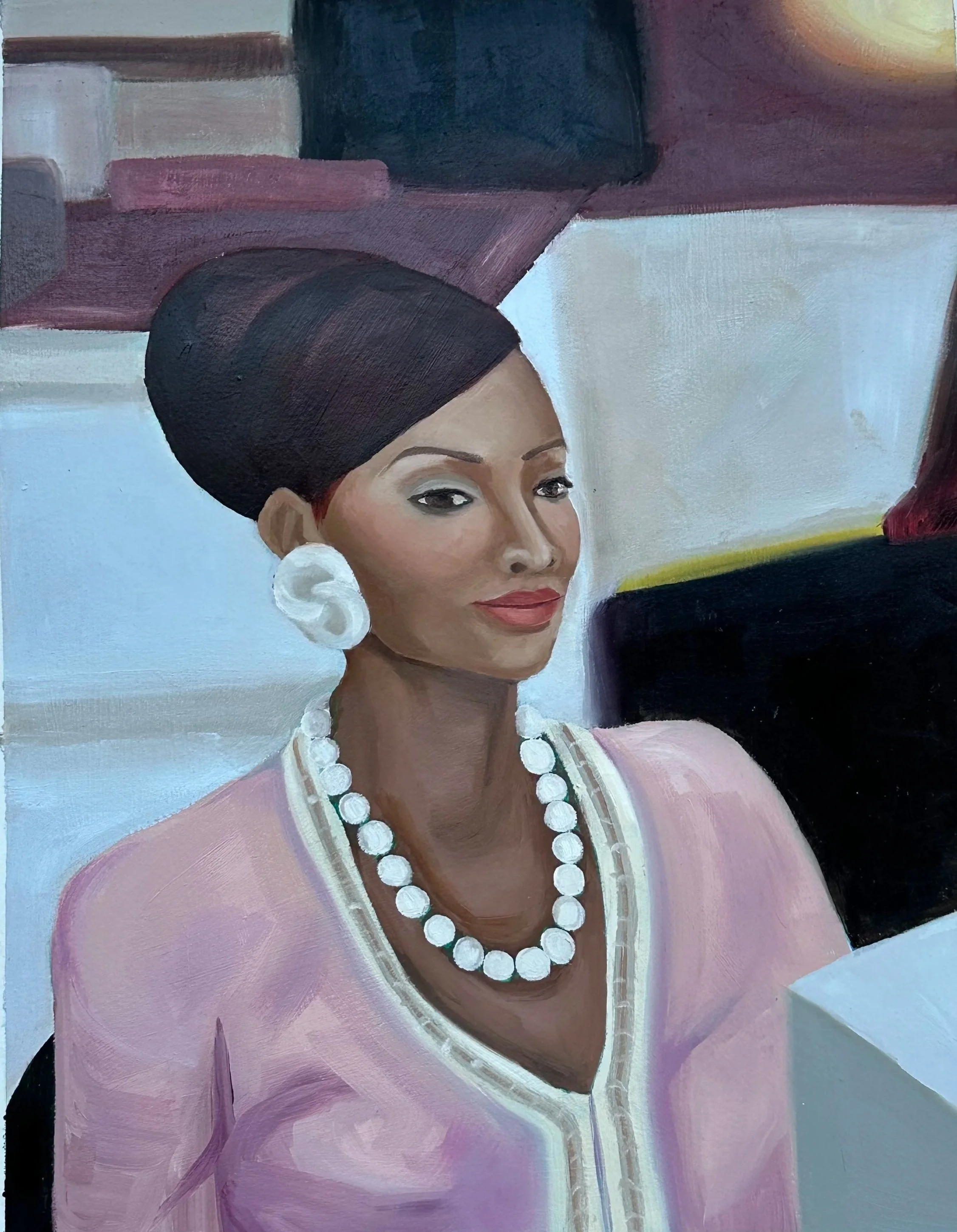 Eve at Work
oil on paper
2025