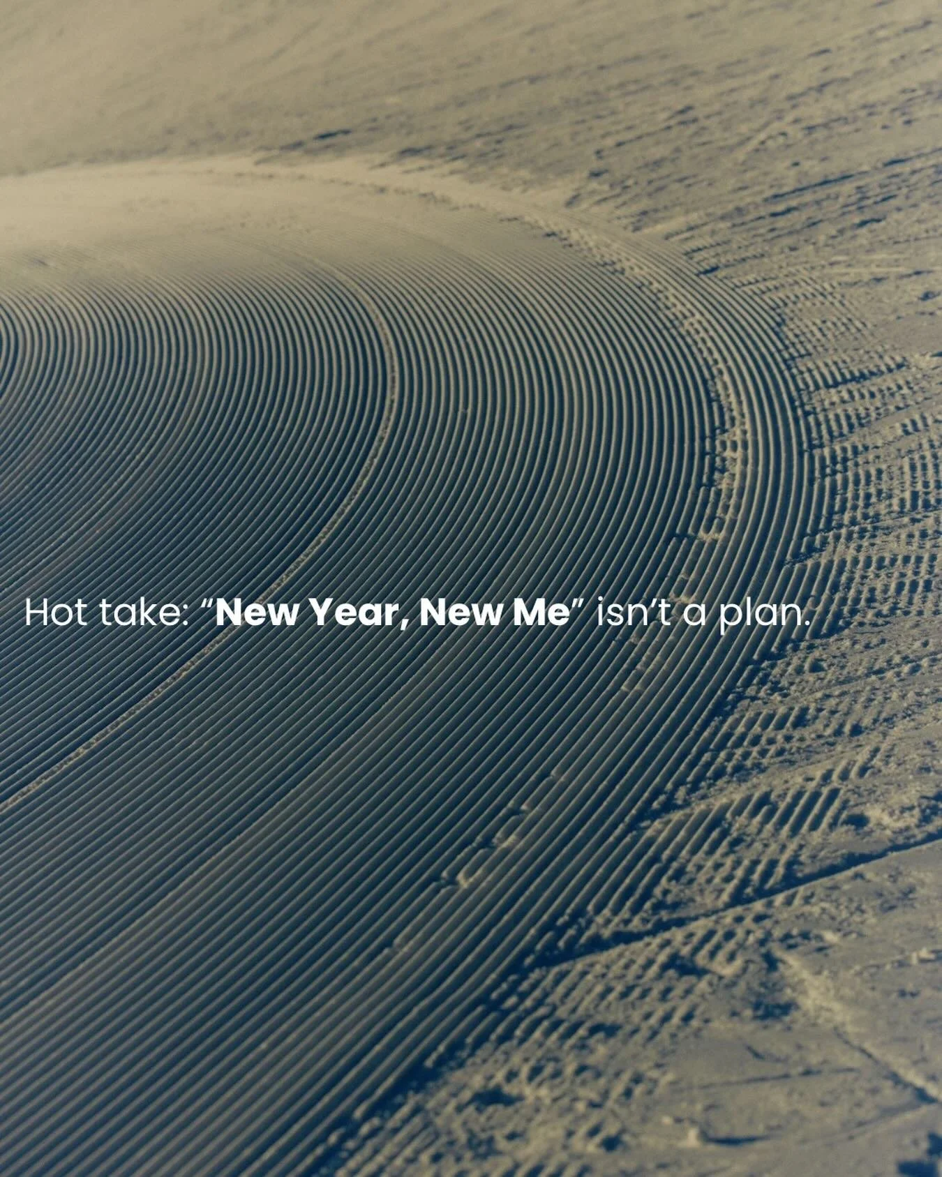 Hot take: &ldquo;New year, new me&rdquo; isn&rsquo;t a plan.

January is loud with highlight reels and quick-fix advice.
We see outcomes, not the training behind them.

Real change comes from small, repeatable adjustments that fit real life.

If your