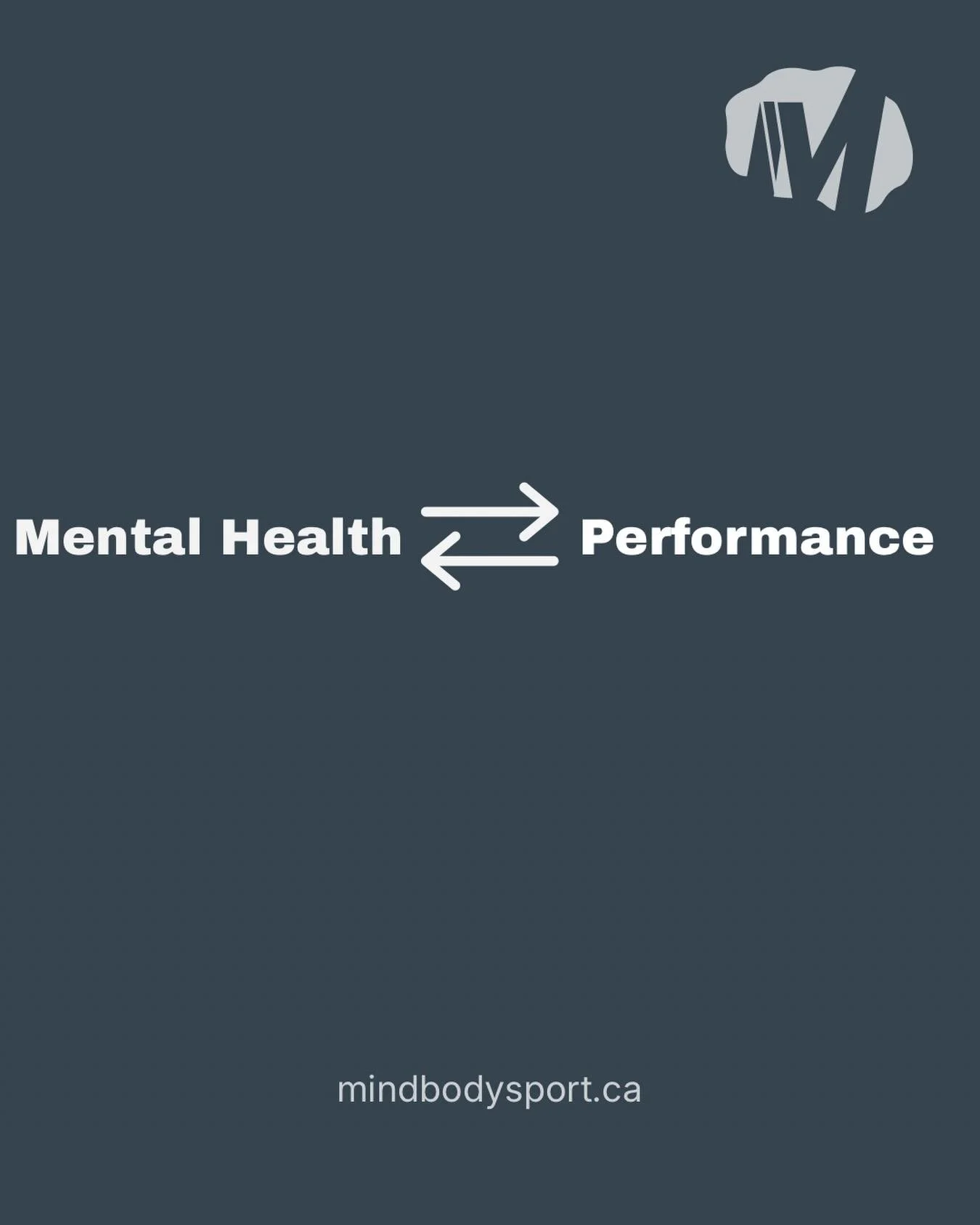 You can&rsquo;t have one without the other.

Mental health and performance affect each other every day. Take care of both. 

#athletementalhealth #mentalhealthinsport #athlete #sportsocialwork #ontario