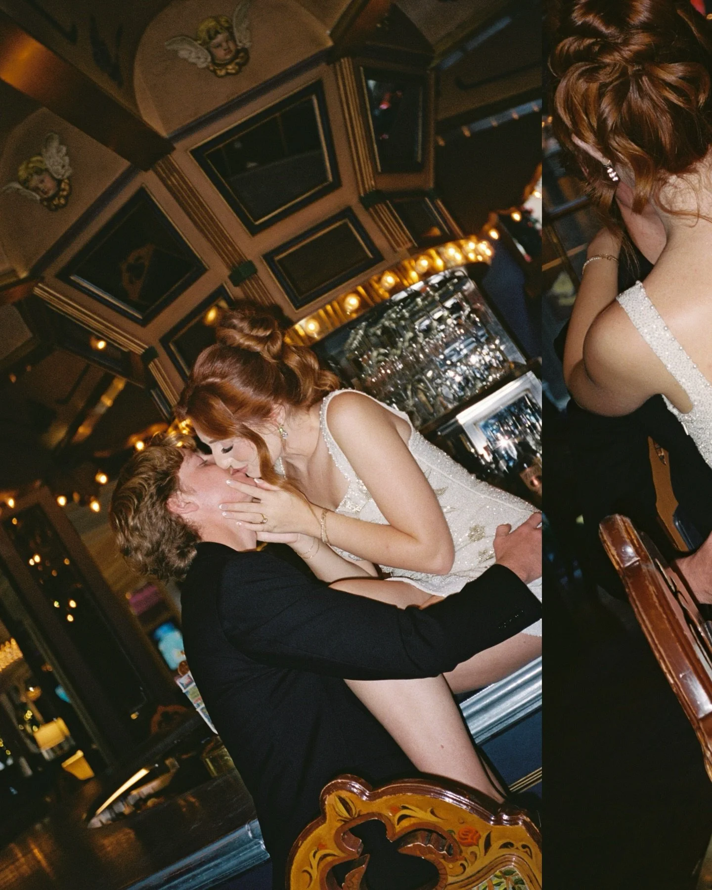 Nothing says New Orleans quite like the ICONIC carousel bar 🍸🎠🍷⚜️🥃

Venue: @hotelmonteleone 
Photographers + Styling: @alyssaforbesphotography &amp; @audreydarkephoto 
Hair + Makeup: McKenzie Drury HMUA
Florals: Bre Jones | @poppinpeoniesfloral 
