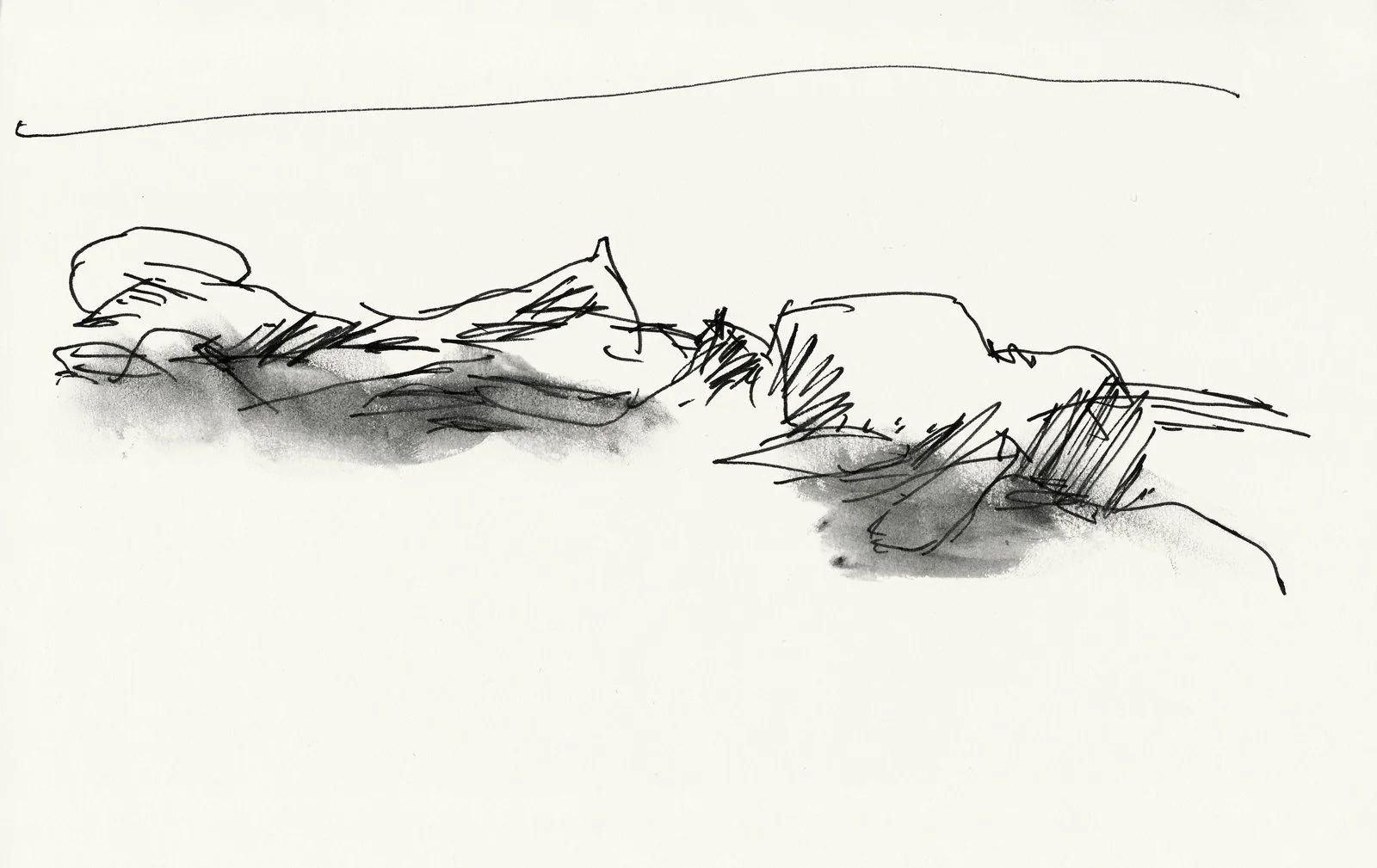 Sketchbook Long Beach, Jetty II, 2017