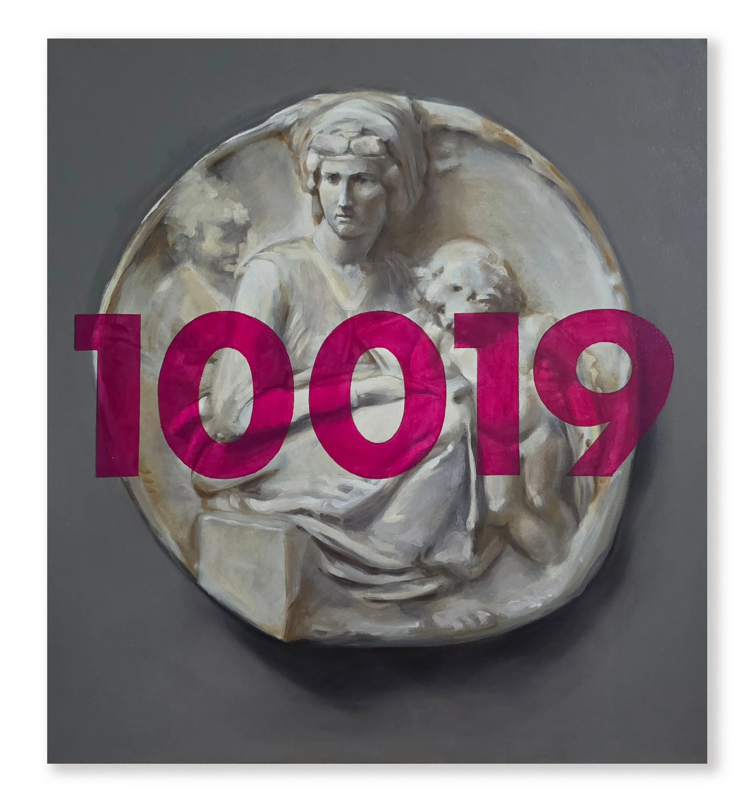 'Untitled (Pitti Tondo 10019)', 2026, oil on canvas, 22 x 24 inches