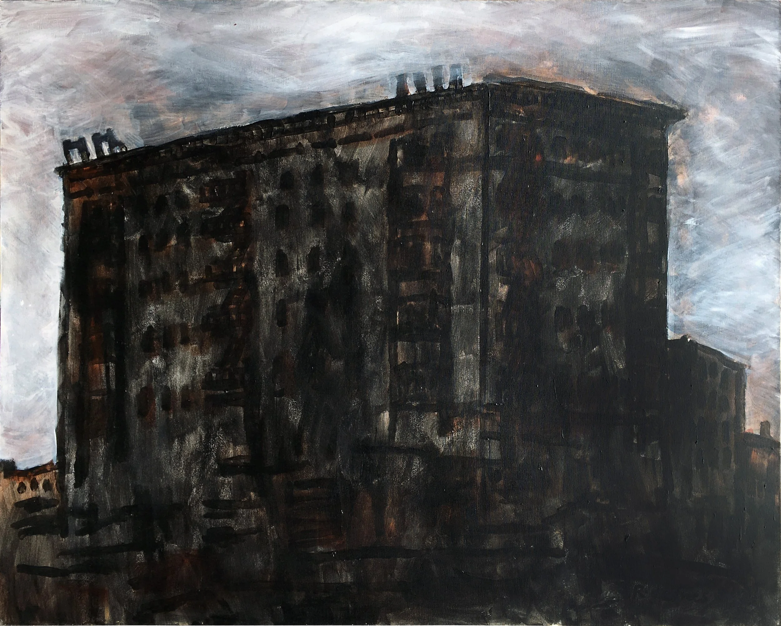 'After the Fire (600 W 146)' 2012, Acrylic on canvas, 60 x 48 inches