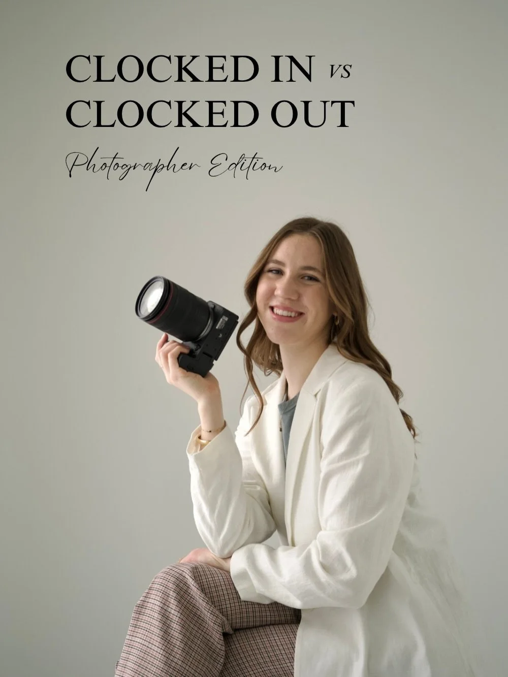 I love this trend! clocked in vs clocked out &mdash; photographer edition

I&rsquo;m so grateful for this life 🤍