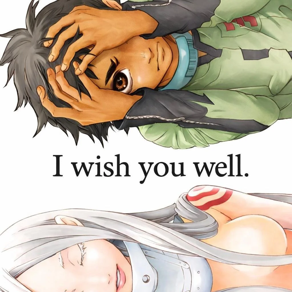 An anime-style illustration of a man with dark hair and a woman with long silver hair, Jx.Zero "I Wish You Well" cover art.